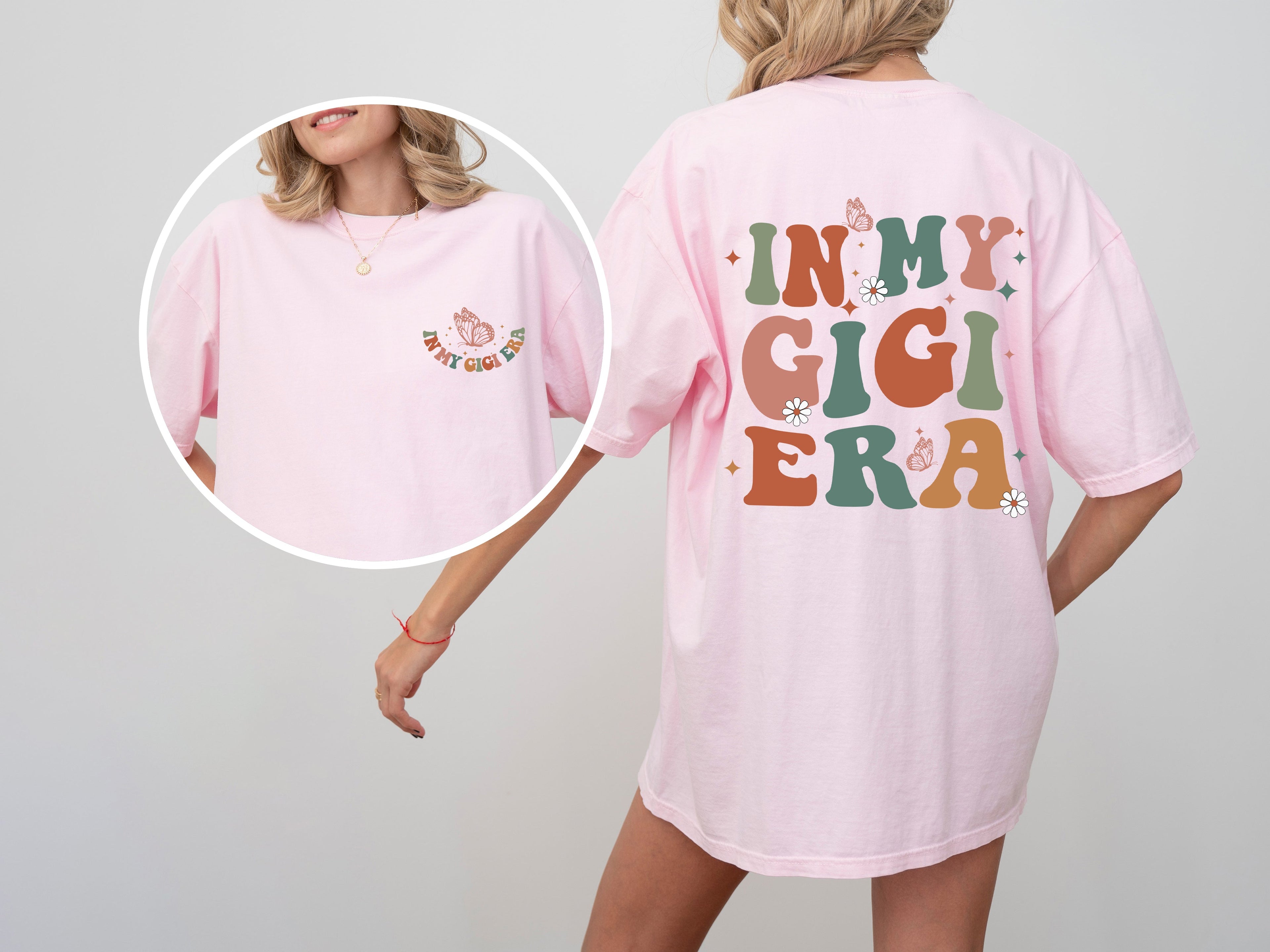 In My Gigi Era Grandma Nana Mom Era Mother's Day Edition For Grandmas Comfort Colors Tee