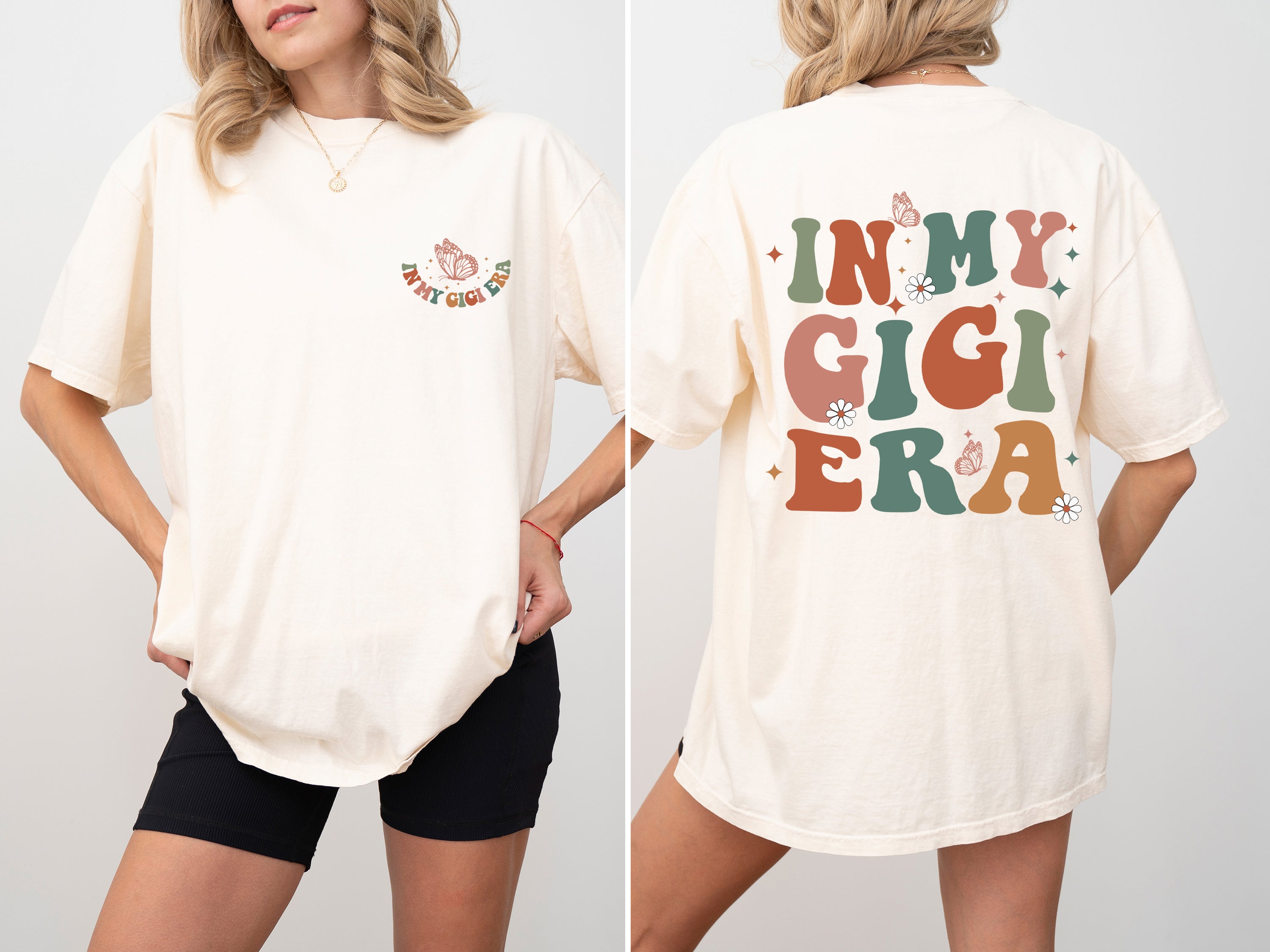 In My Gigi Era Grandma Nana Mom Era Mother's Day Edition For Grandmas Comfort Colors Tee