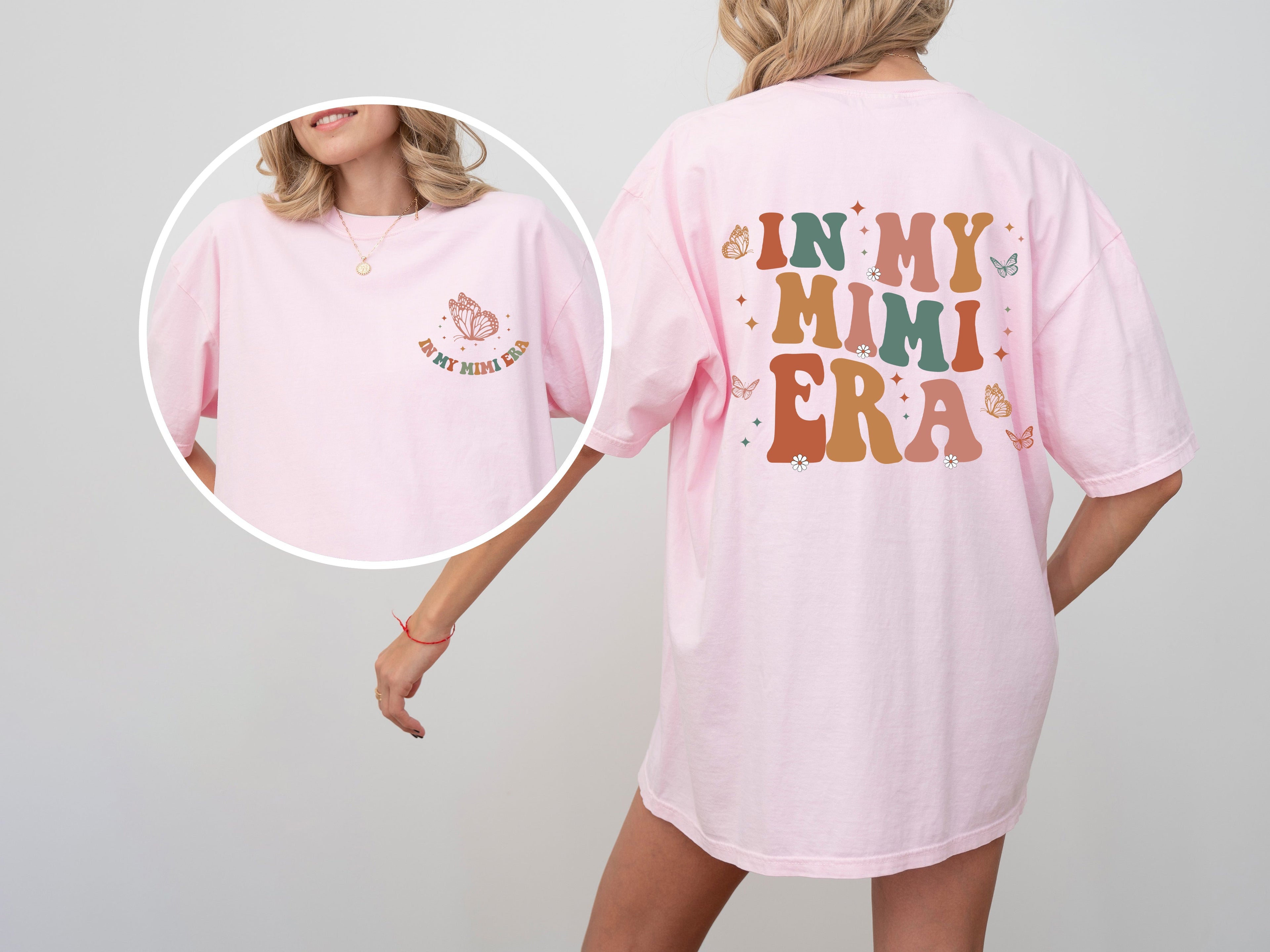 In My Mimi Era Grandma Nana Mom Era Mother's Day Family Love Edition Comfort Colors Tee