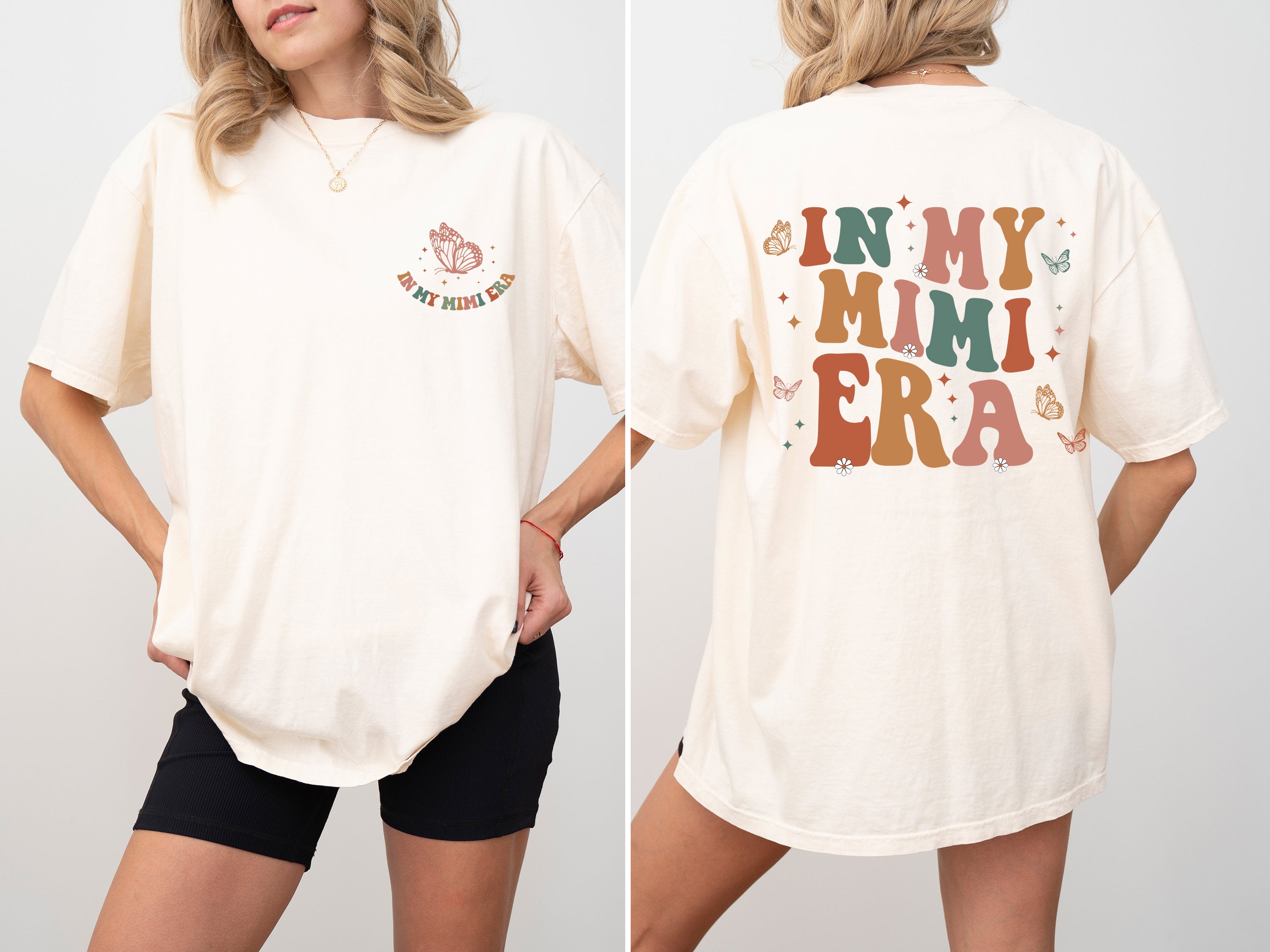In My Mimi Era Grandma Nana Mom Era Mother's Day Family Love Edition Comfort Colors Tee