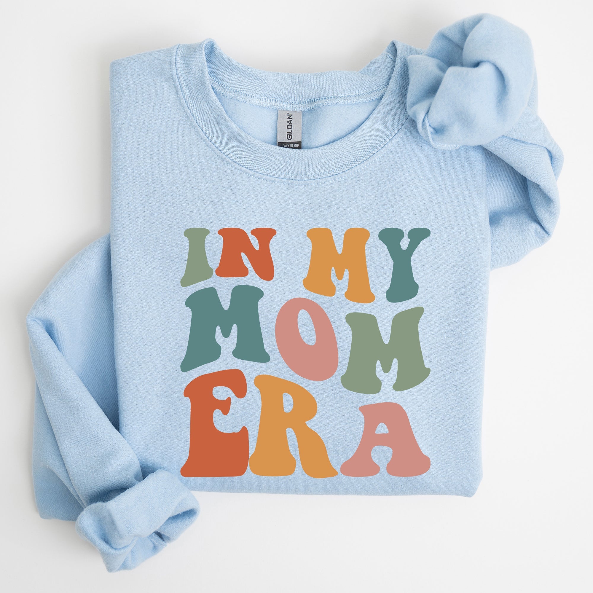 In My Mom Era Mother's Day Colorful Heart Graphic Cozy Fleece Ultra Lined Sweatshirt