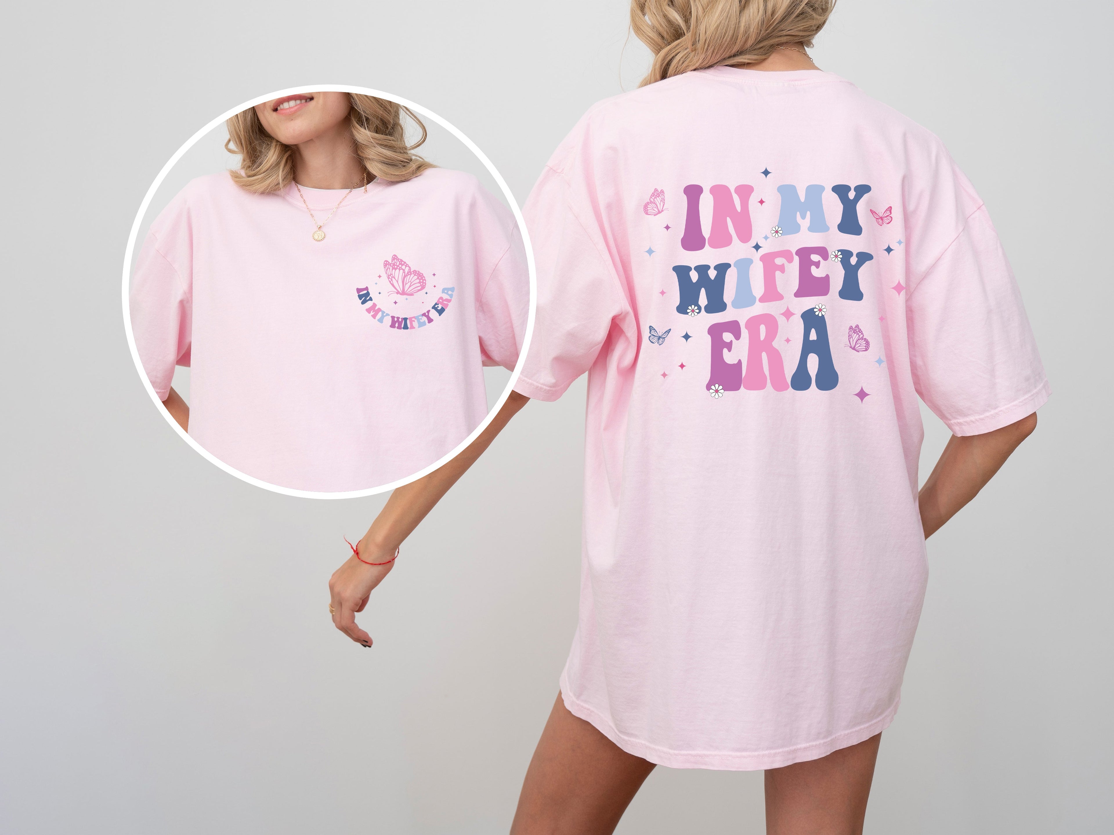 In My Wifey Era Engaged Married Bridal Shower Wedding Edition Comfort Colors Tee