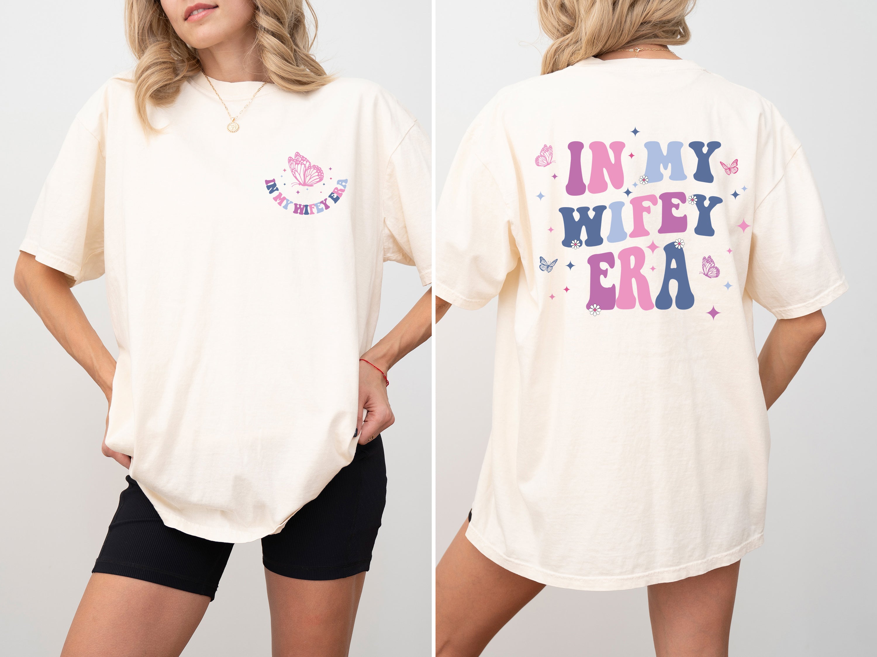 In My Wifey Era Engaged Married Bridal Shower Wedding Edition Comfort Colors Tee