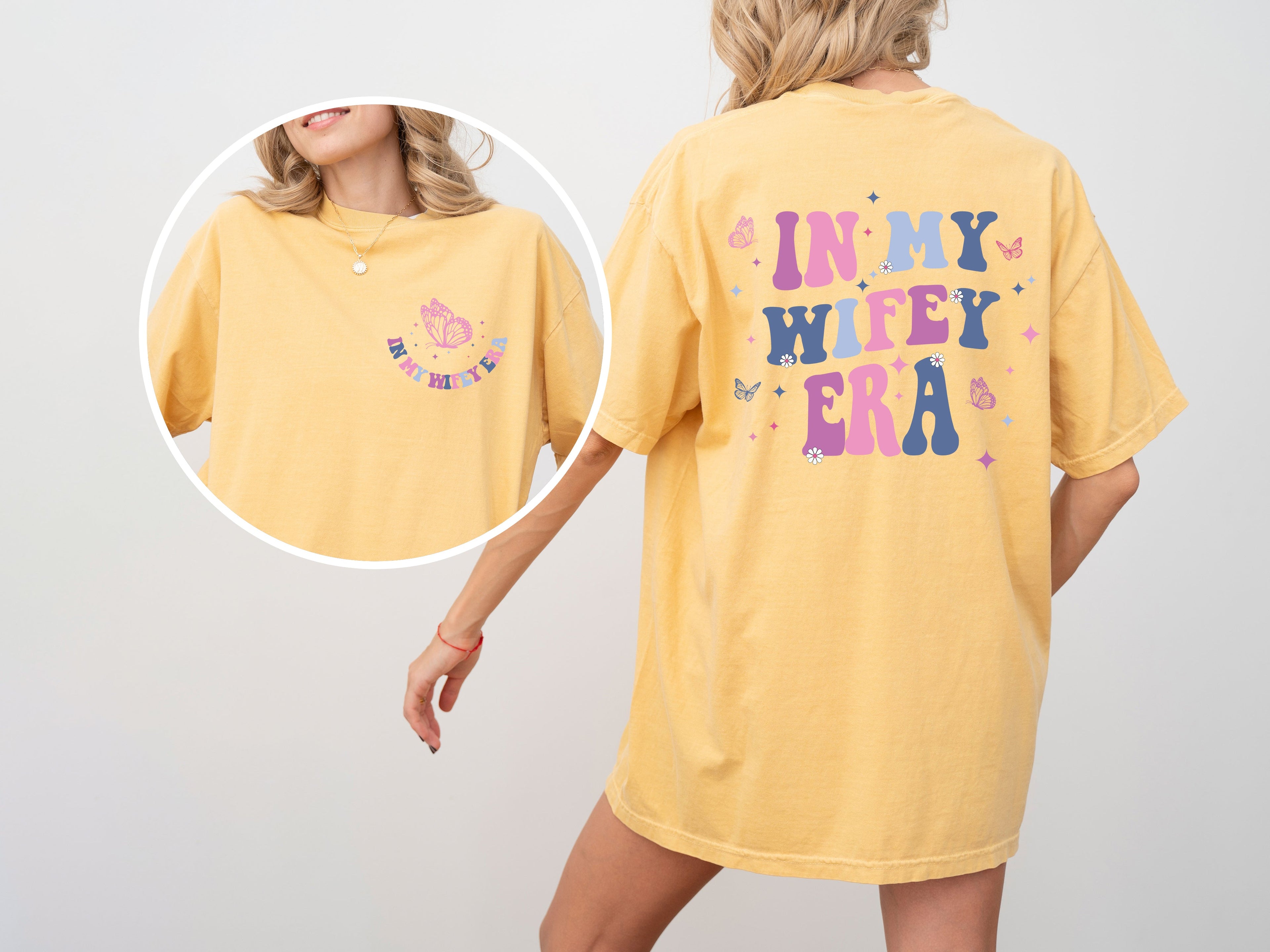 In My Wifey Era Engaged Married Bridal Shower Wedding Edition Comfort Colors Tee