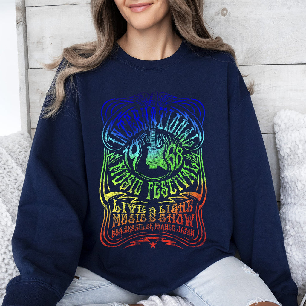 International Music Festival, Concert Poster, Limited Edition Graphic Sweatshirt