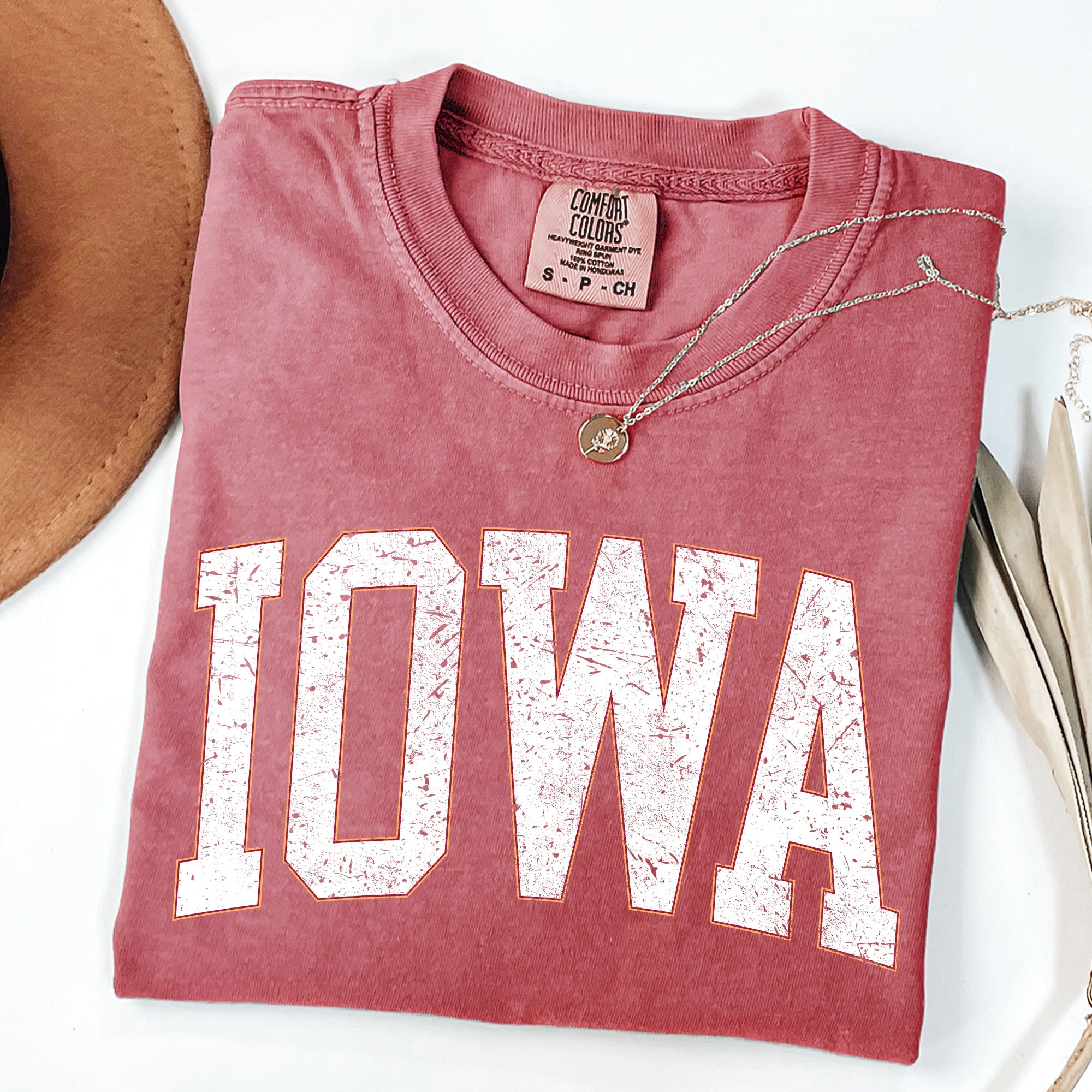 Iowa Football Game Day Tailgate Party University College State Pride Classic Comfort Colors Tee