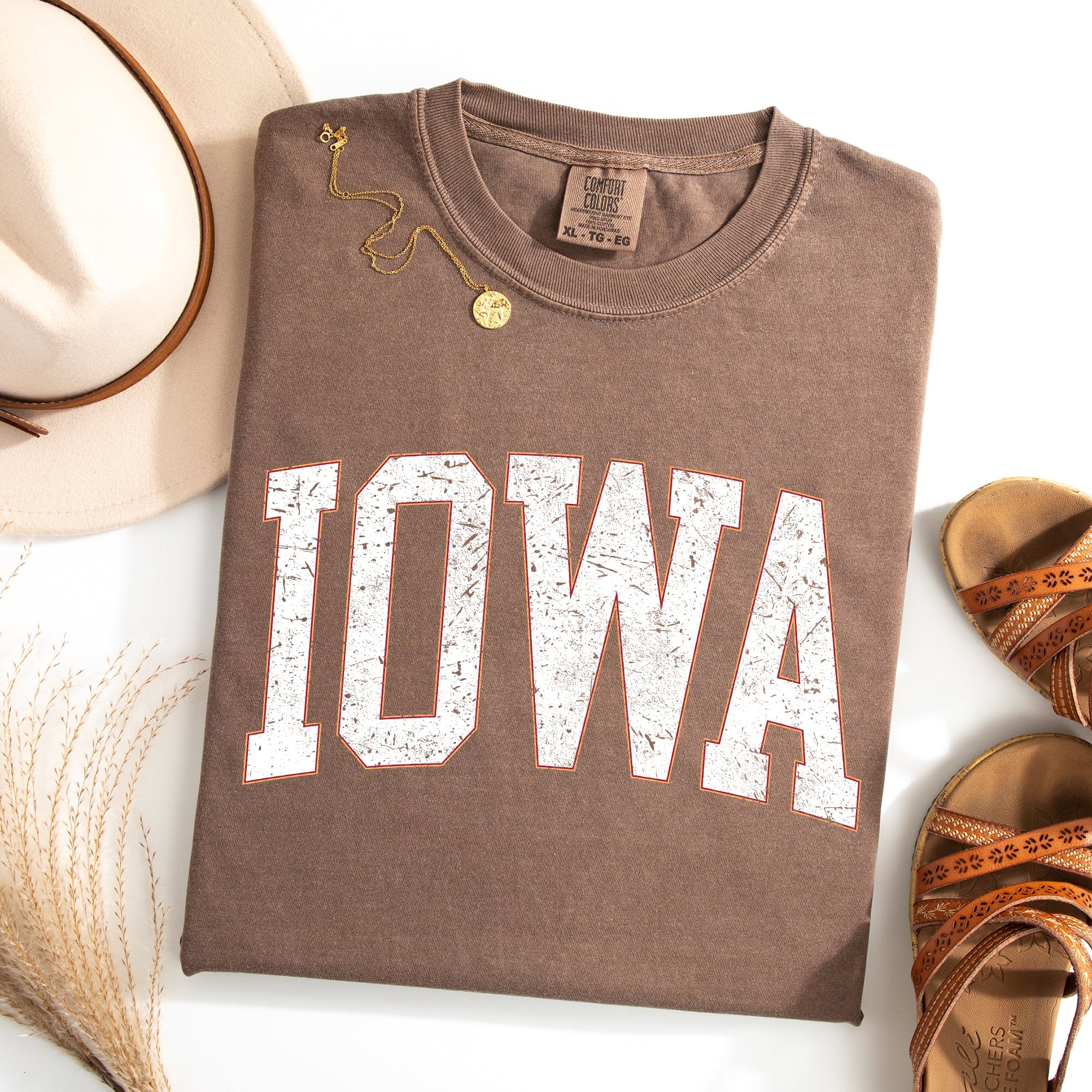 Iowa Football Game Day Tailgate Party University College State Pride Classic Comfort Colors Tee