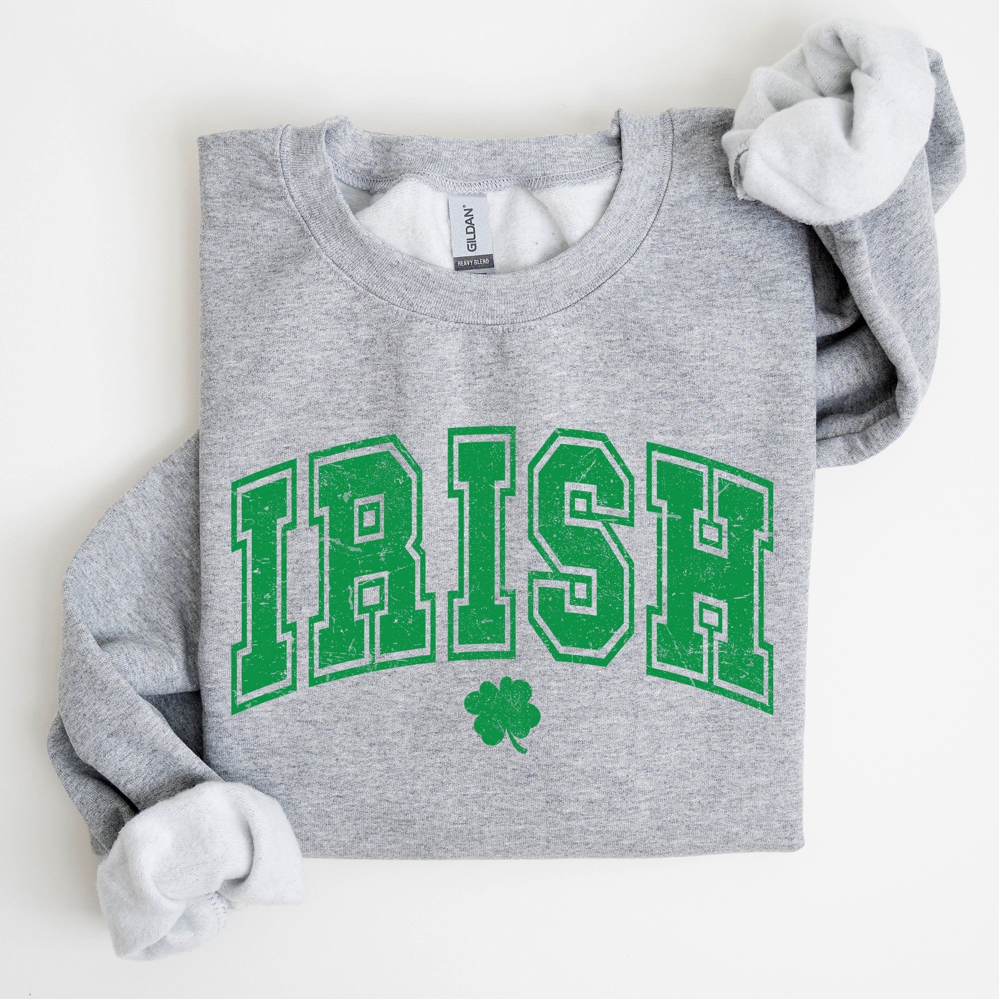 Irish Retro Collegiate St Patrick's Day Vintage College Spirit Heritage Edition Sweatshirt