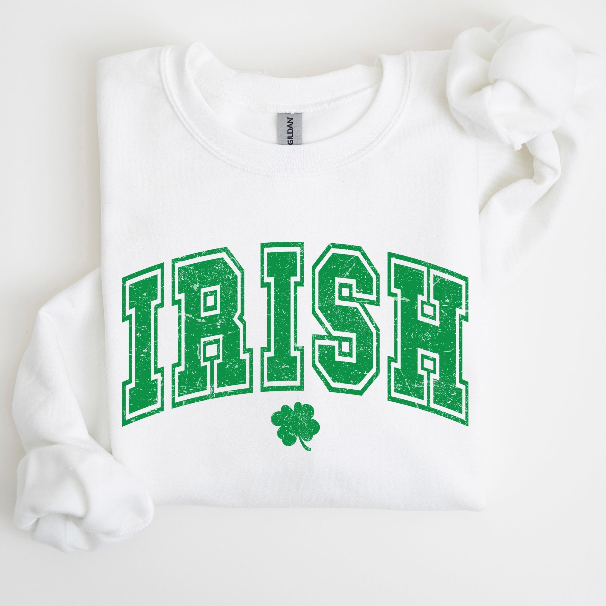 Irish Retro Collegiate St Patrick's Day Vintage College Spirit Heritage Edition Sweatshirt
