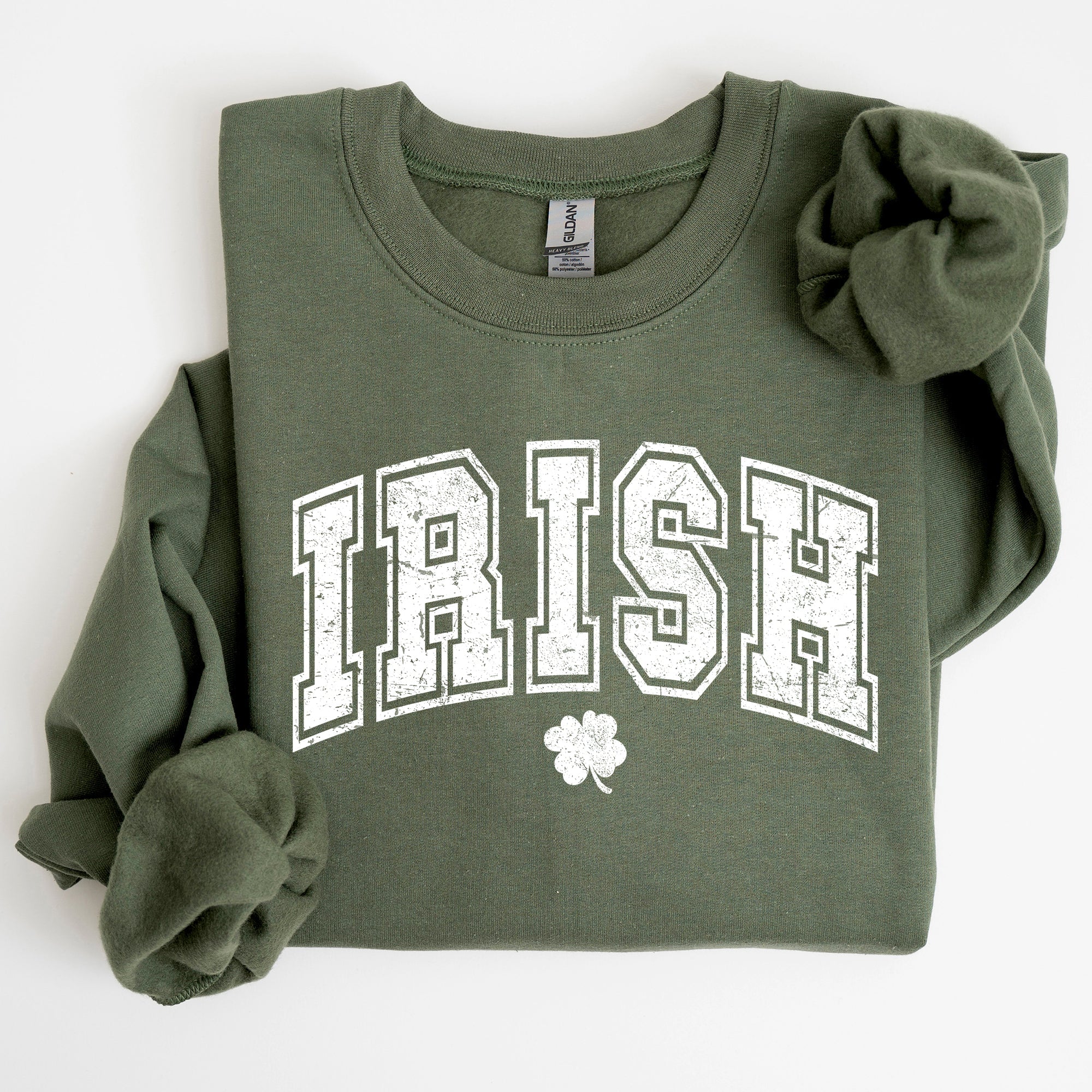 Irish Retro Collegiate St Patrick's Day Vintage College Spirit Heritage Edition Sweatshirt