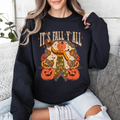 It's Fall Y'all Jack O Lantern Halloween Autumn Vintage Inspired Seasonal Sweatshirt