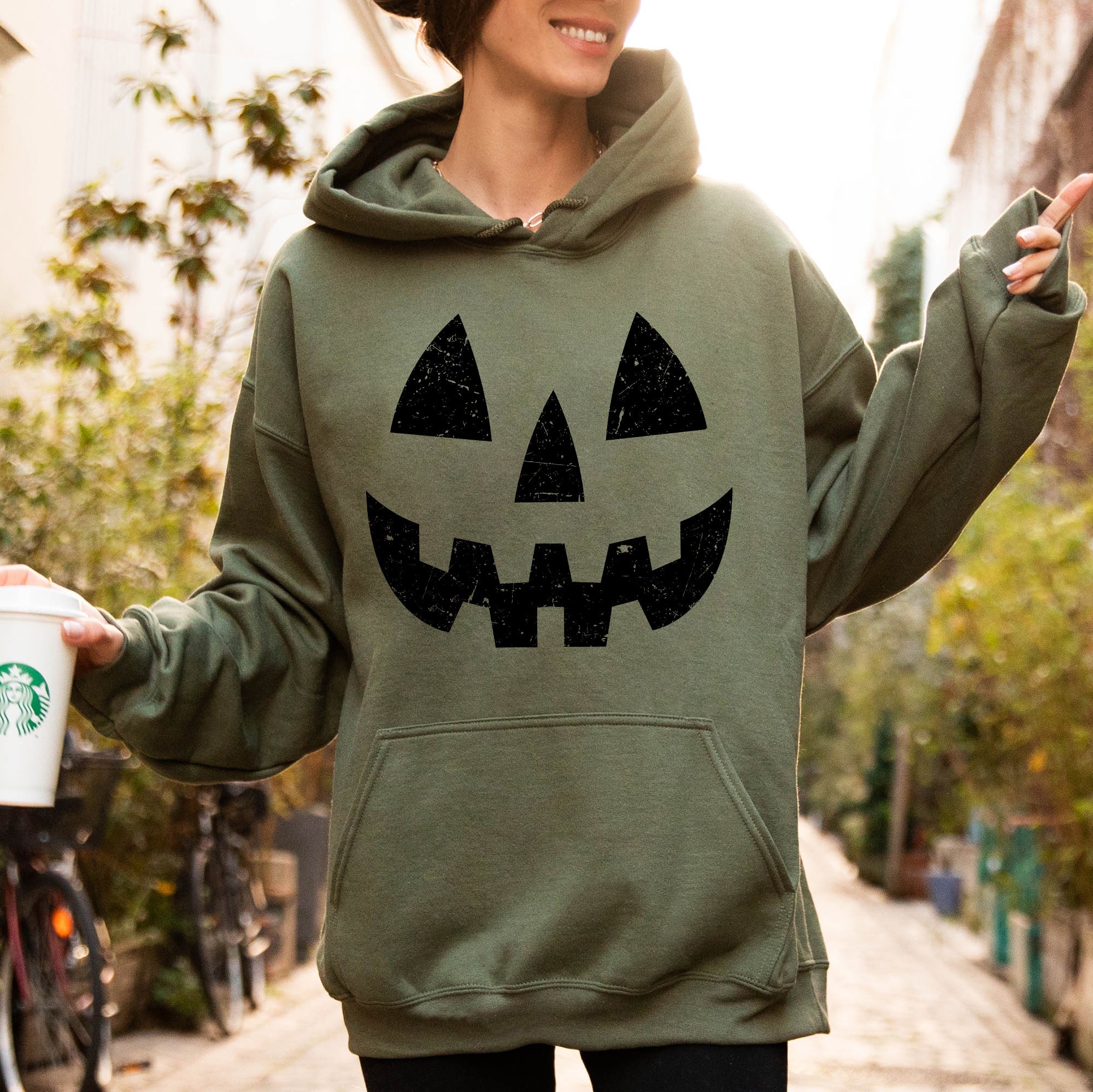 Jack-O-Lantern Pumpkin Halloween Spooky Trick Or Treat Witch Limited Edition Hooded Sweatshirt