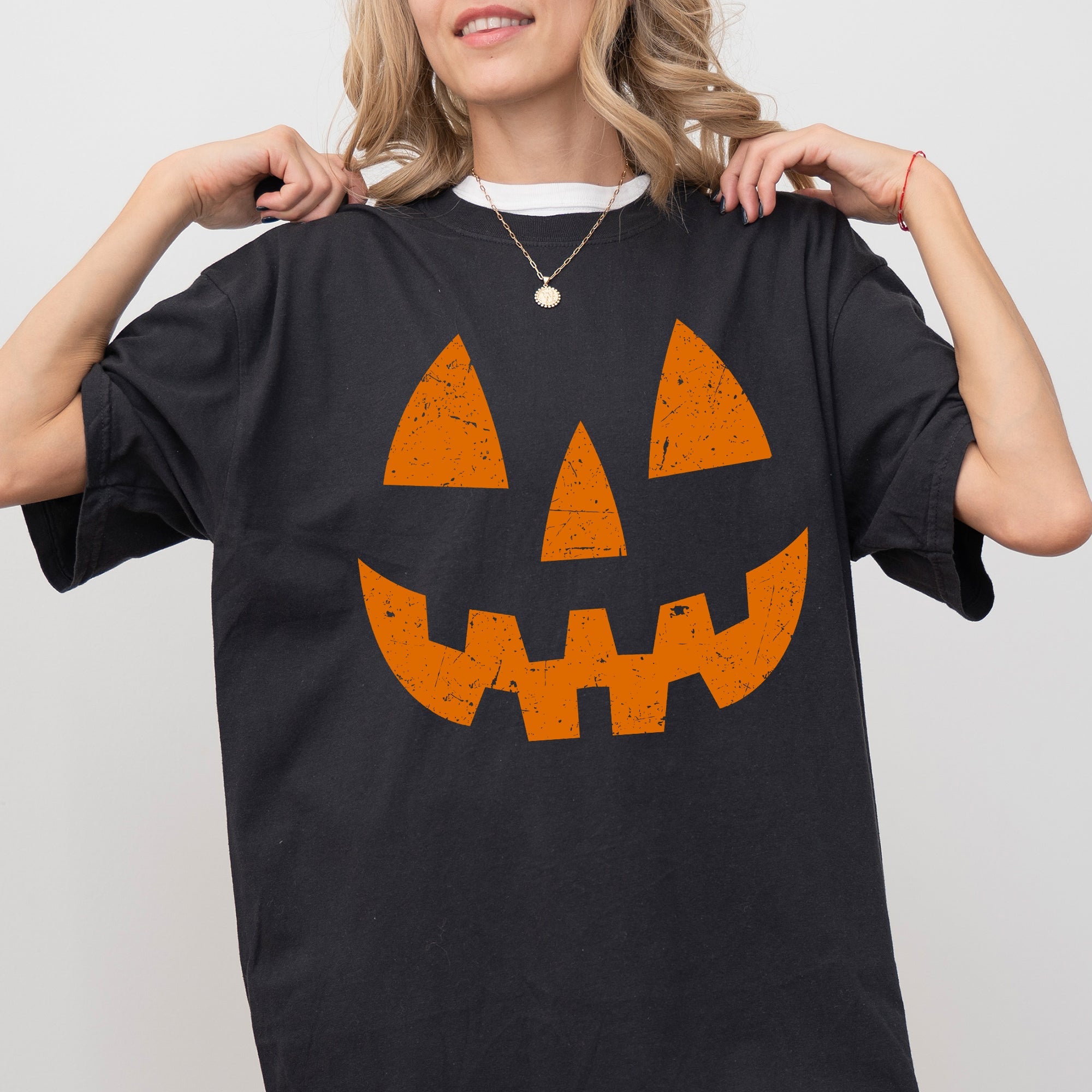 Jack-O-Lantern Halloween Spooky Trick Or Treat Witch Vintage Classic Comfort Colors Tee