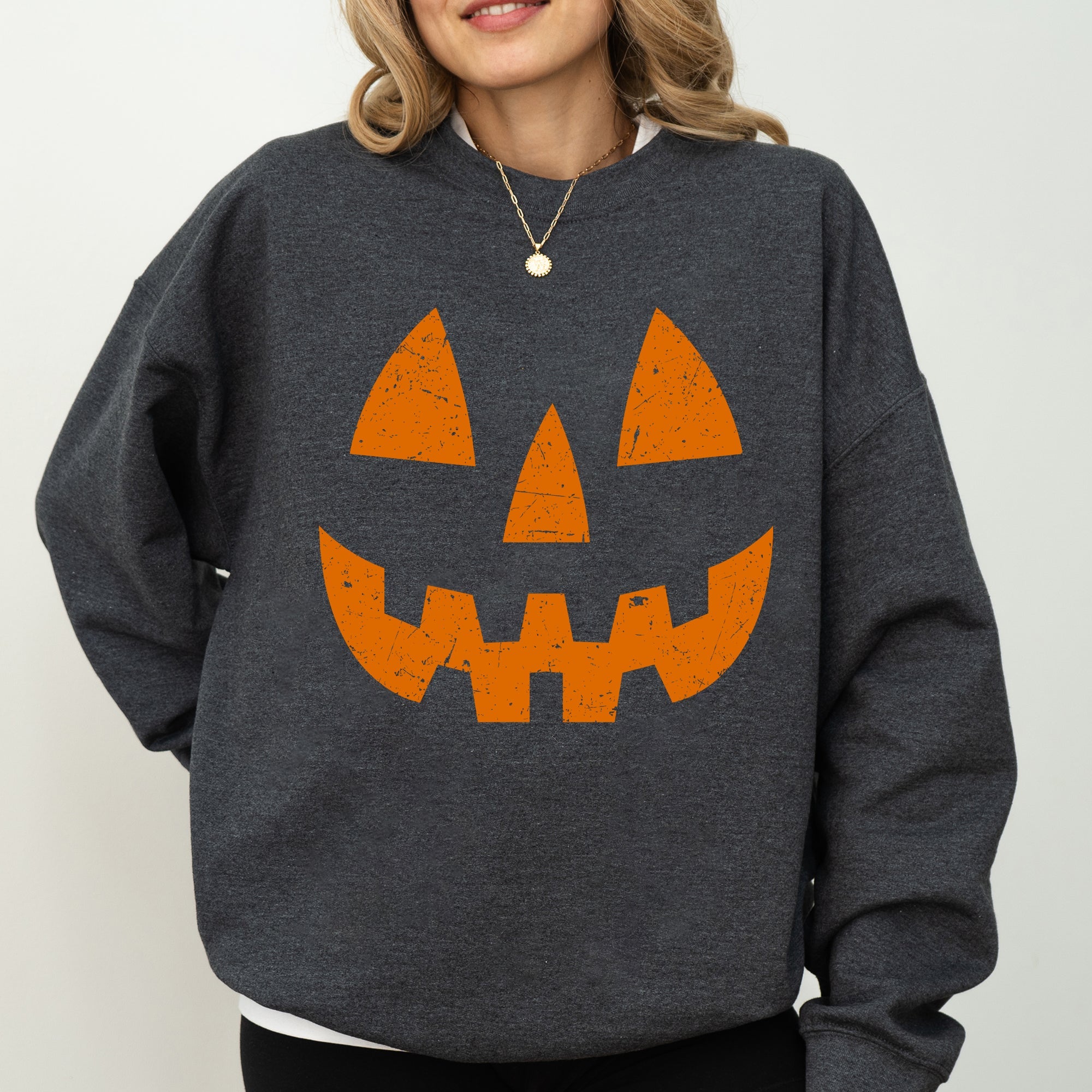 Jack-O-Lantern Pumpkin Halloween Spooky Trick Or Treat Witch Costume Festive Holiday Night Spookiness Sweatshirt
