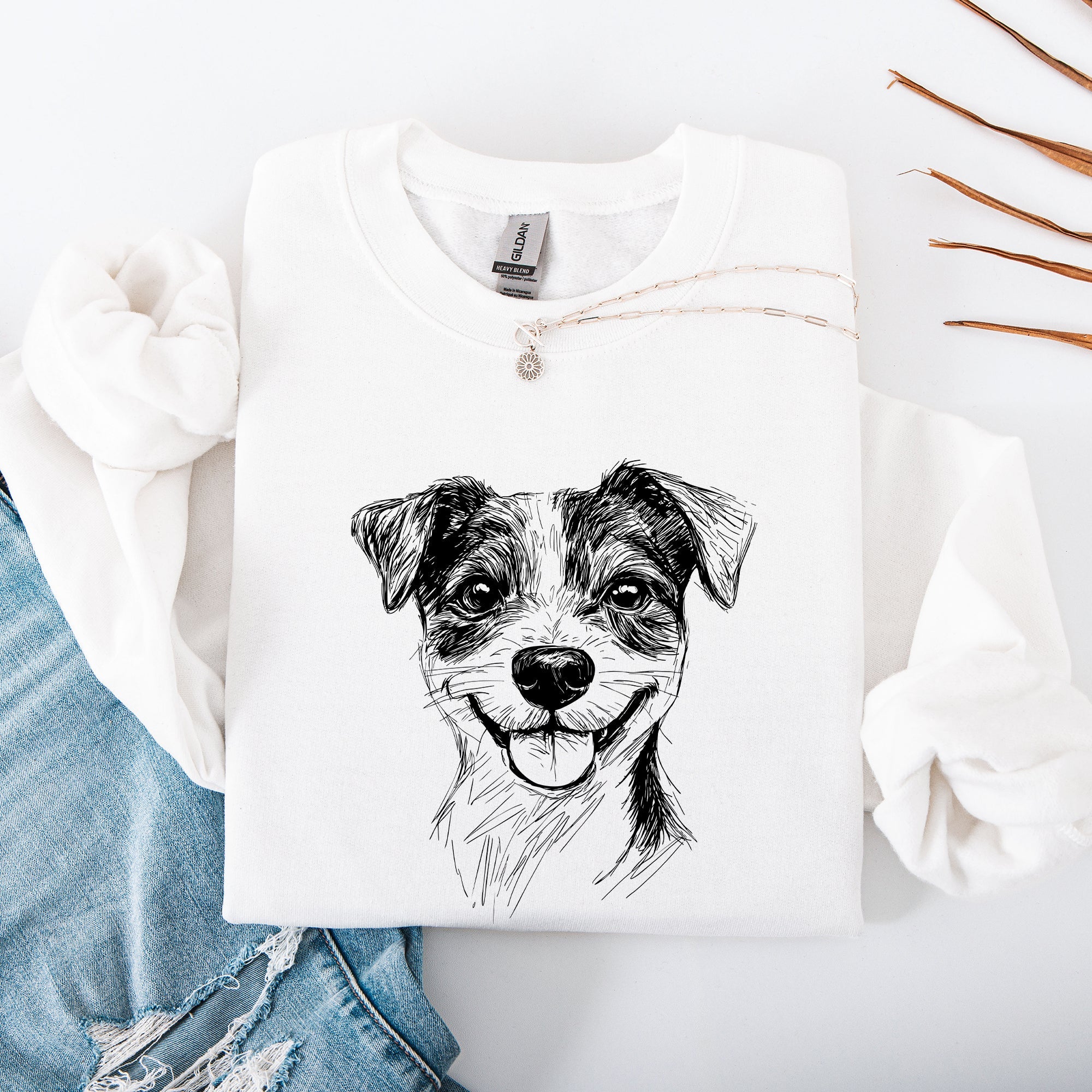 I Heart My Jack Russell The Lovable Little Terrier Dog Breed Enthusiast Graphic Sweatshirt