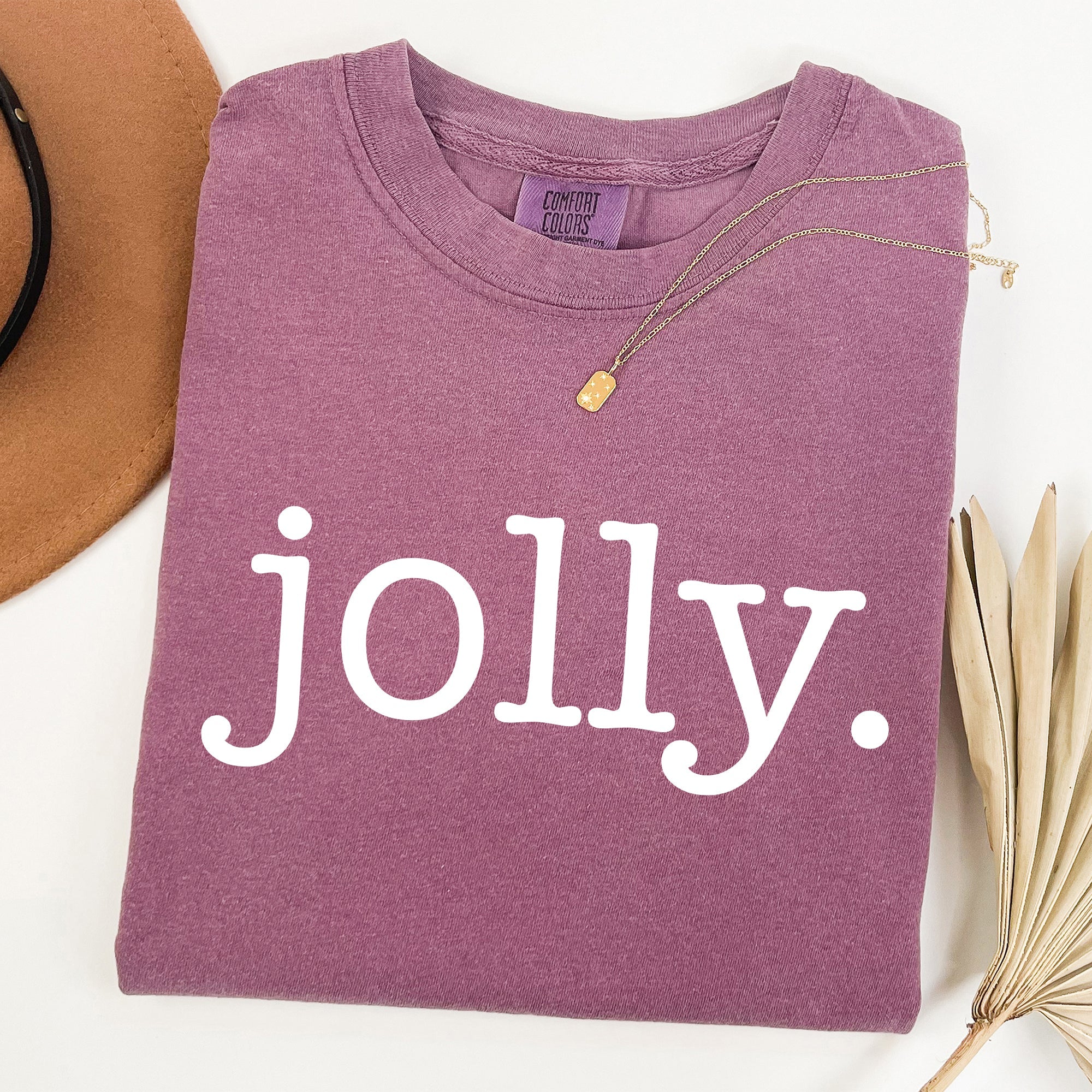 Jolly Classic Minimalist Christmas Winter Snow Santa Xmas Limited Edition Comfort Colors Tee