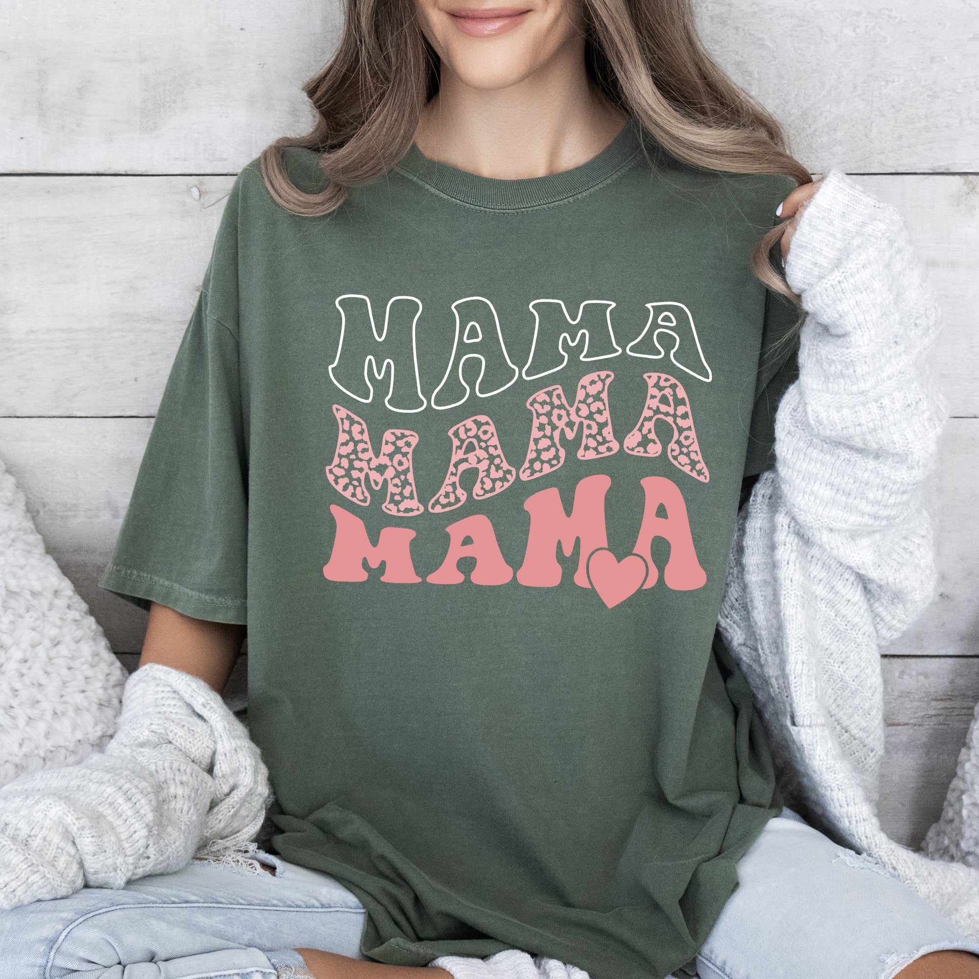 Retro Mama Vintage Inspired Classic Throwback Design For Everyday Wear Comfort Colors Tee