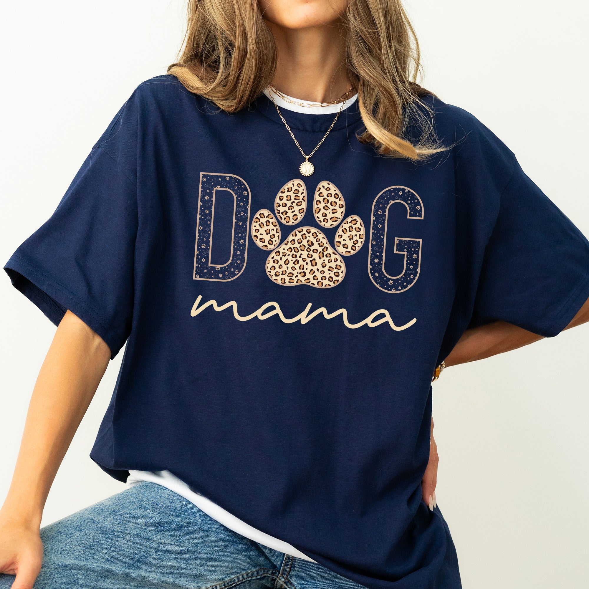 Dog Mama Retro Vintage Classic Cozy Dog Lover Art Print For Dog Parents And Friends Everywhere Comfort Colors Tee