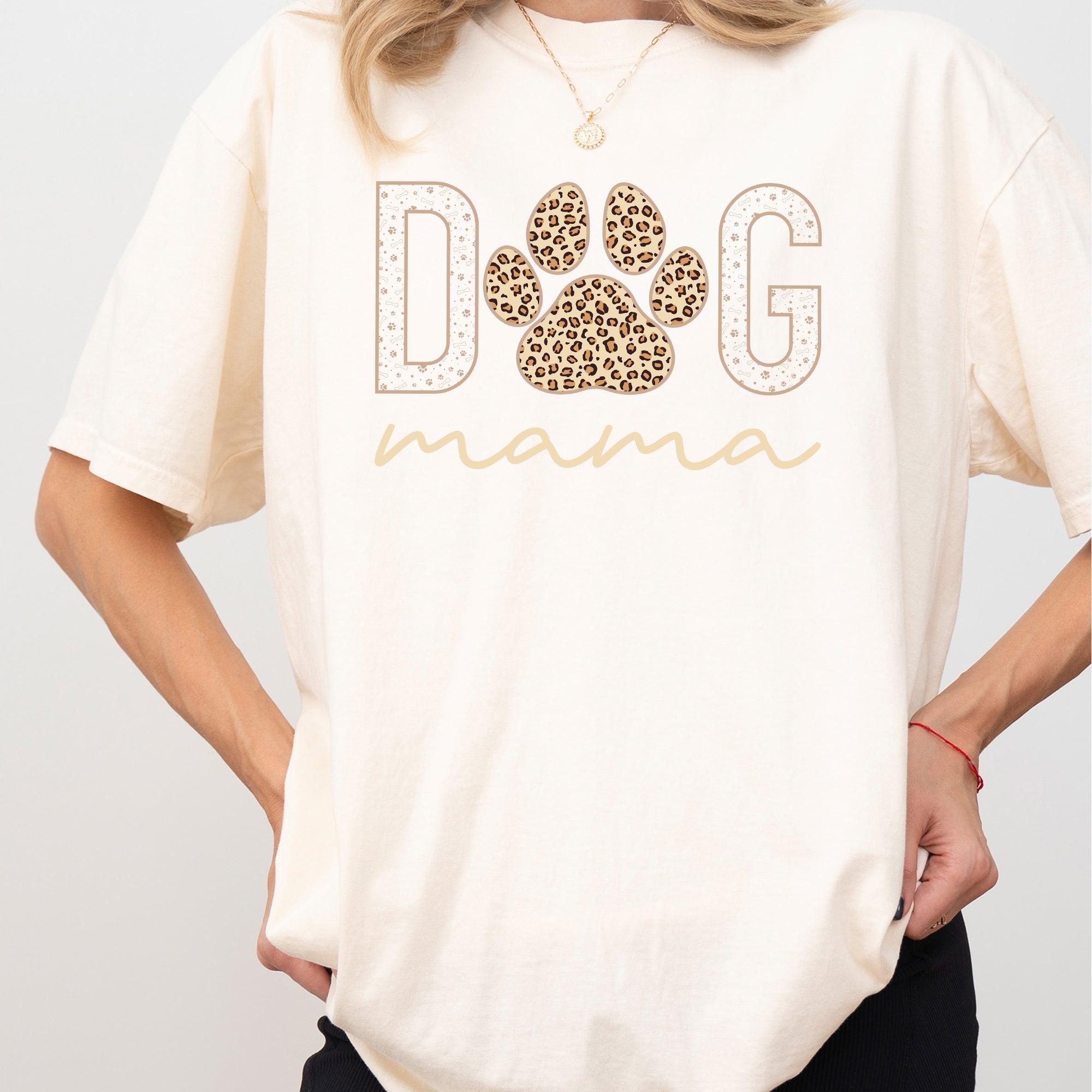 Dog Mama Retro Vintage Classic Cozy Dog Lover Art Print For Dog Parents And Friends Everywhere Comfort Colors Tee