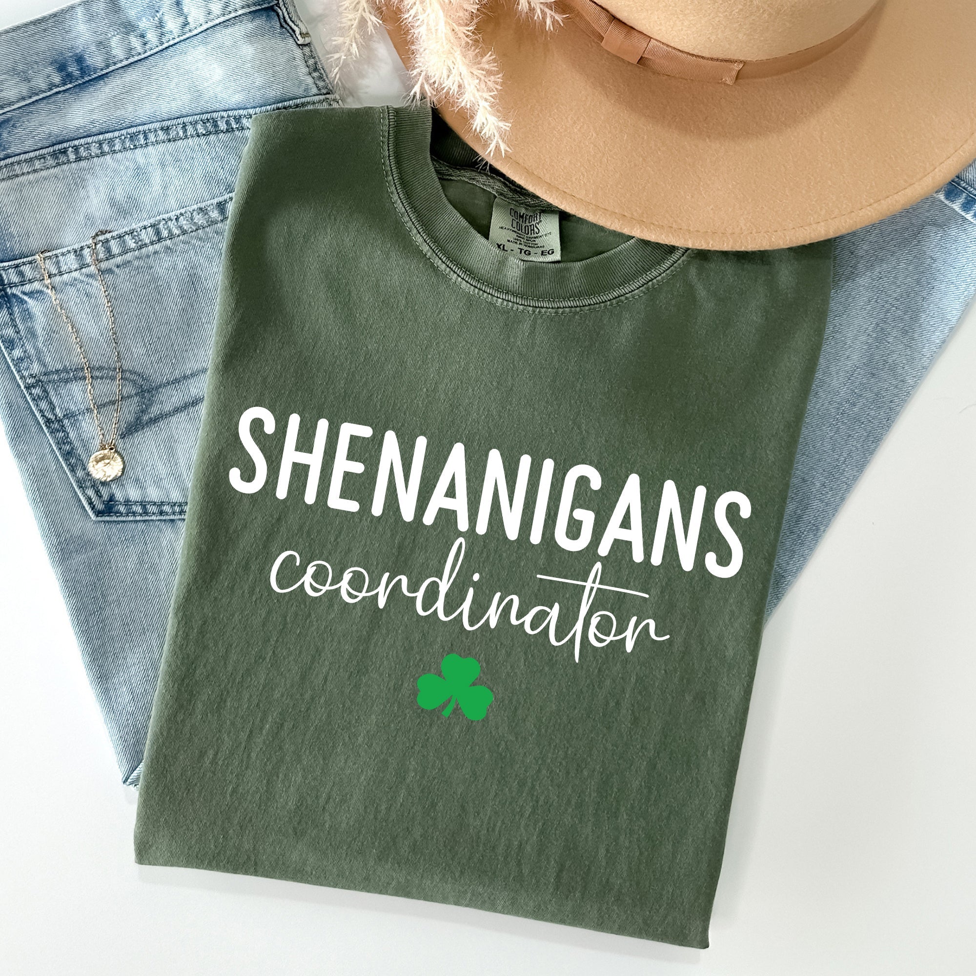 Shenanigans Coordinator, Funny St Patrick's Day Collectors Edition Comfort Colors Tee