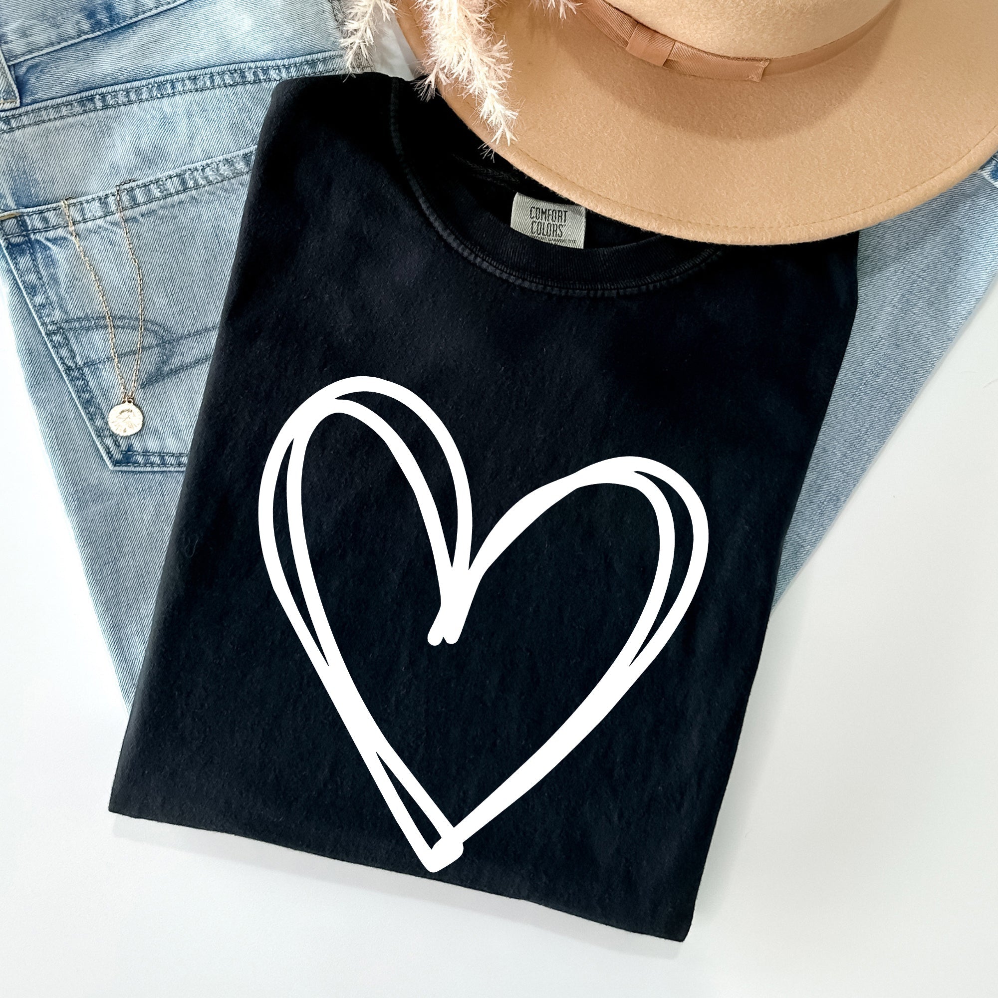 Double Heart St Patrick's Day Vintage Emblem Celebrates Irish Heritage Comfort Colors Tee
