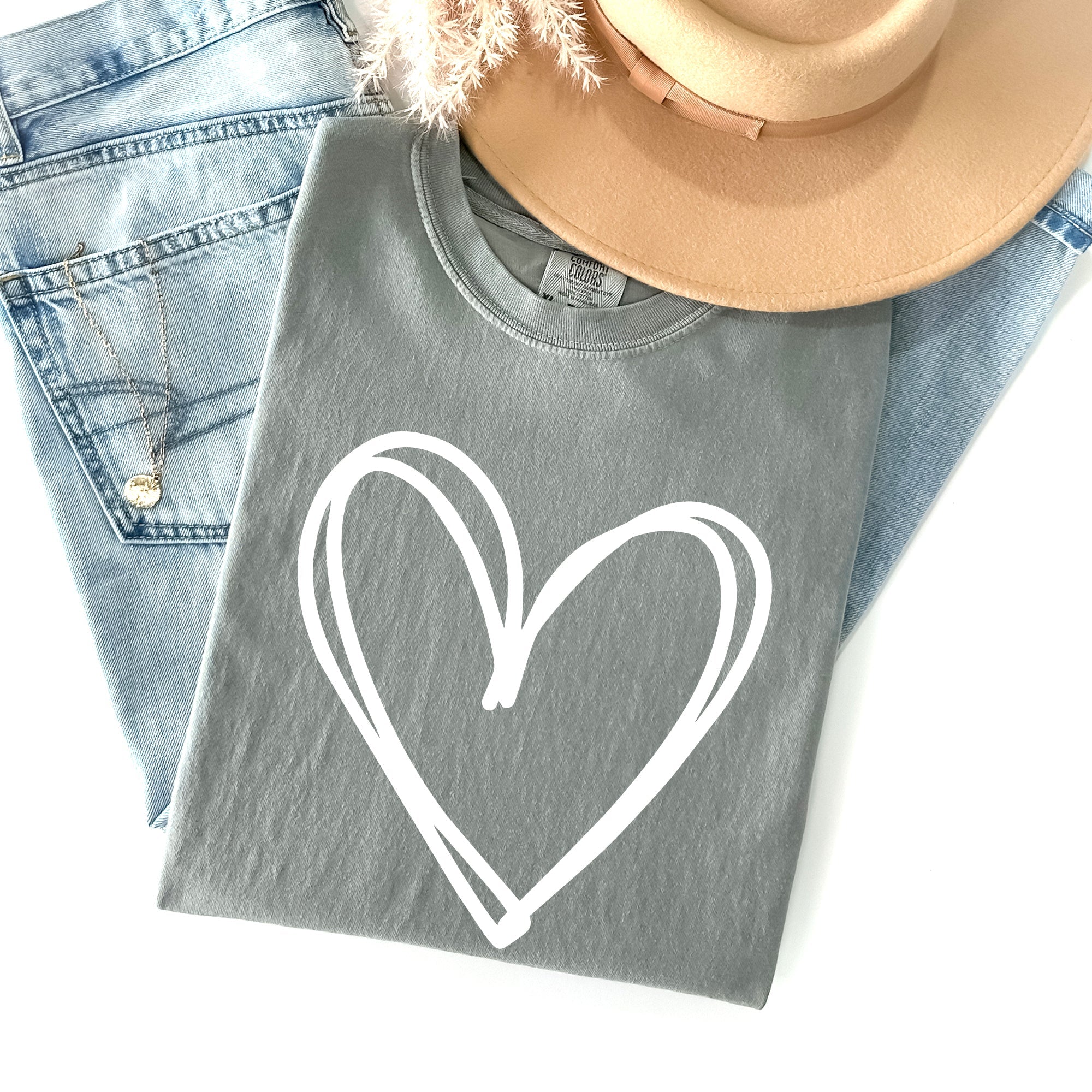 Double Heart St Patrick's Day Vintage Emblem Celebrates Irish Heritage Comfort Colors Tee