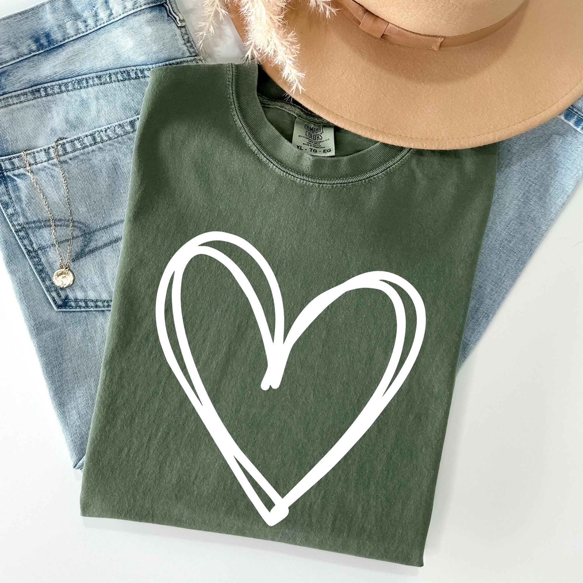 Double Heart St Patrick's Day Vintage Emblem Celebrates Irish Heritage Comfort Colors Tee