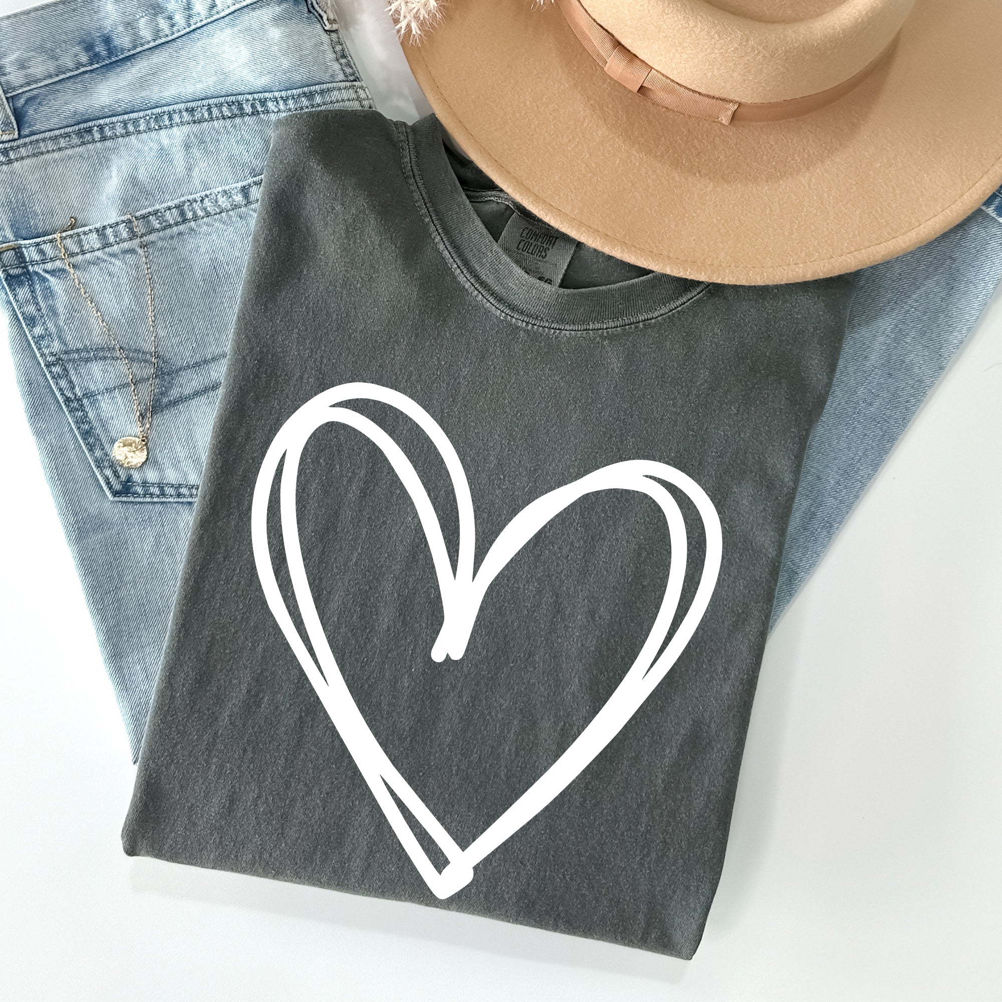 Double Heart St Patrick's Day Vintage Emblem Celebrates Irish Heritage Comfort Colors Tee