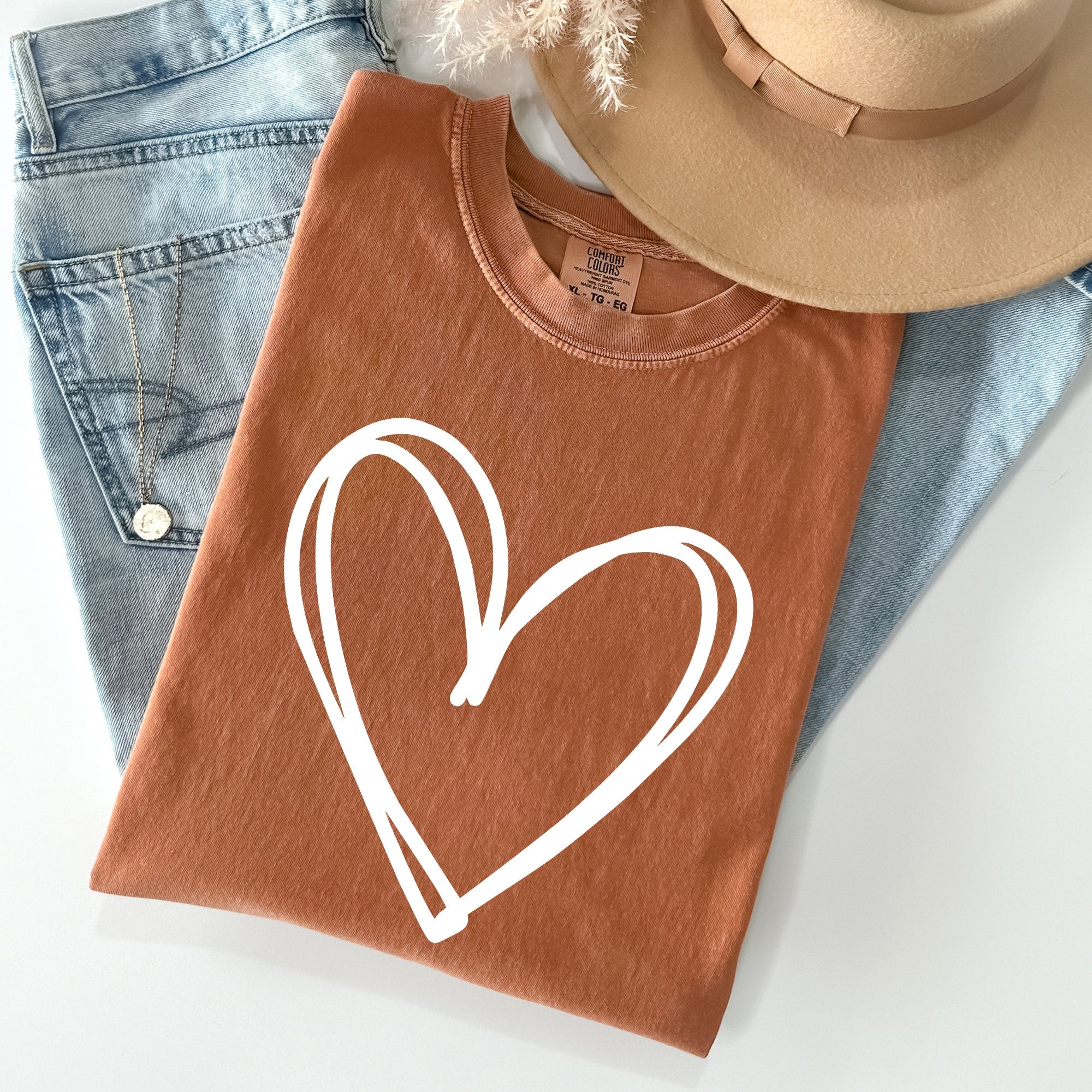 Double Heart St Patrick's Day Vintage Emblem Celebrates Irish Heritage Comfort Colors Tee