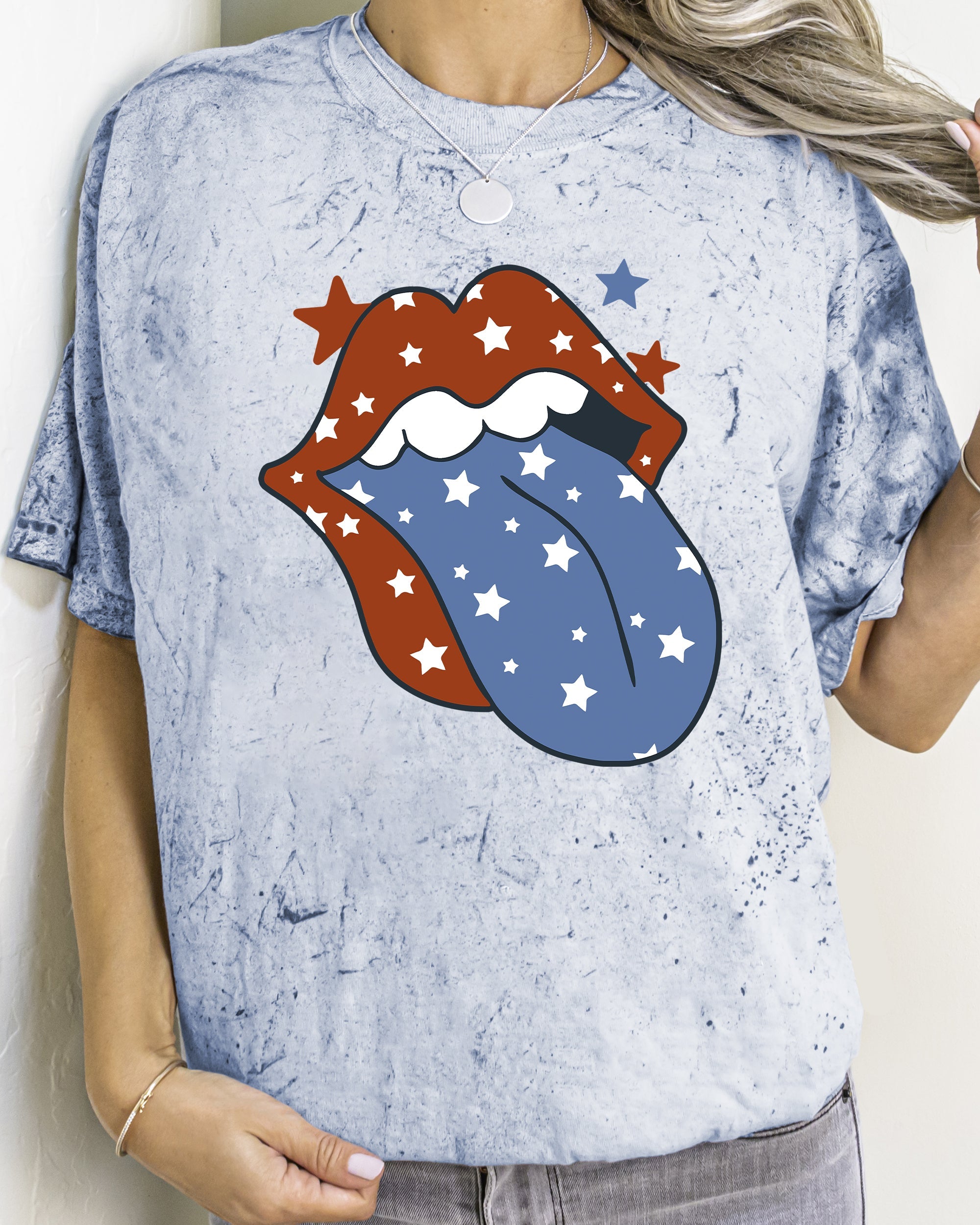 Retro Party In The USA Vintage Tongue Color Blast Forever Memories Edition Comfort Colors Tee