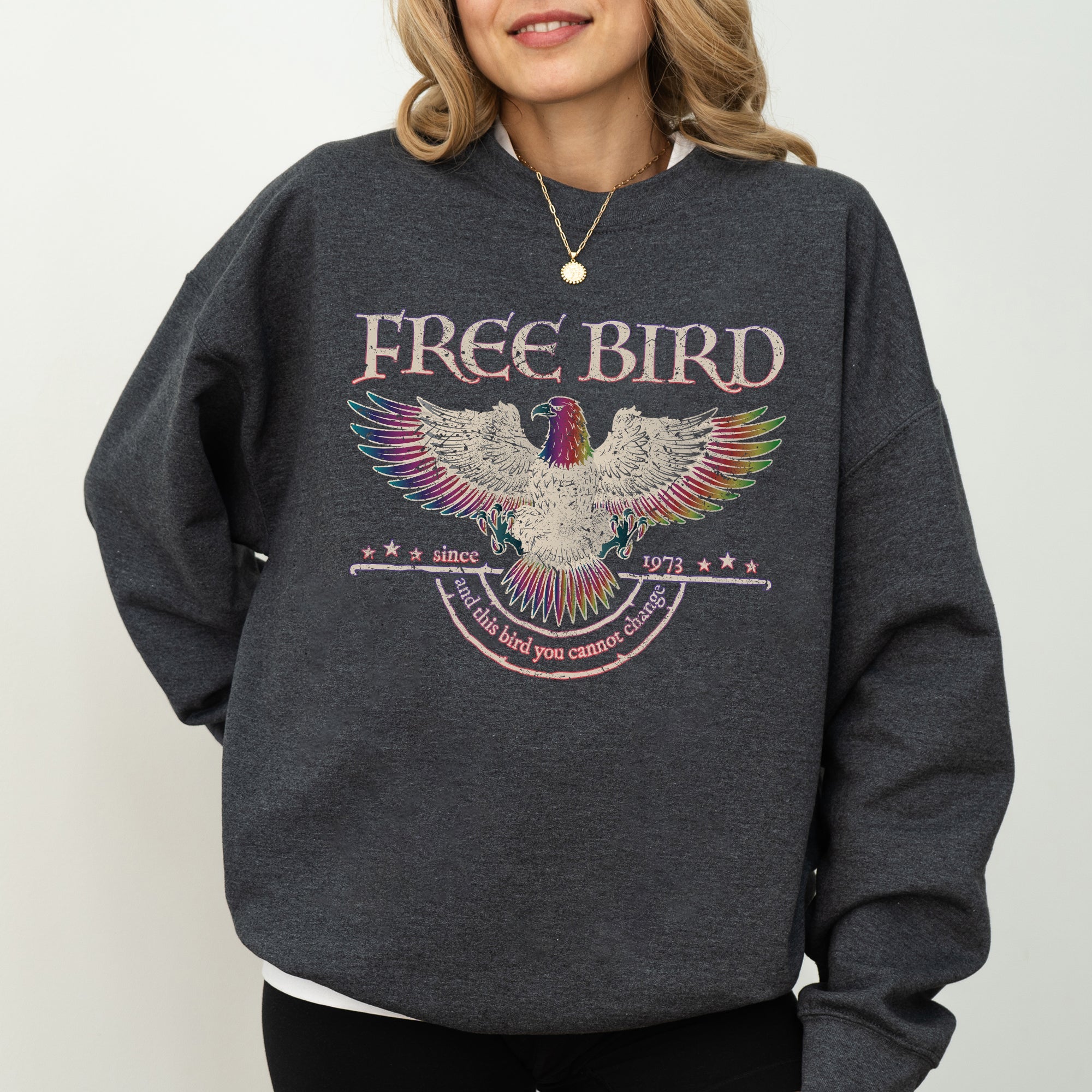 Free Bird Band Old School Band Retro Music Rock Band Classic Rock Anthem Sweatshirt