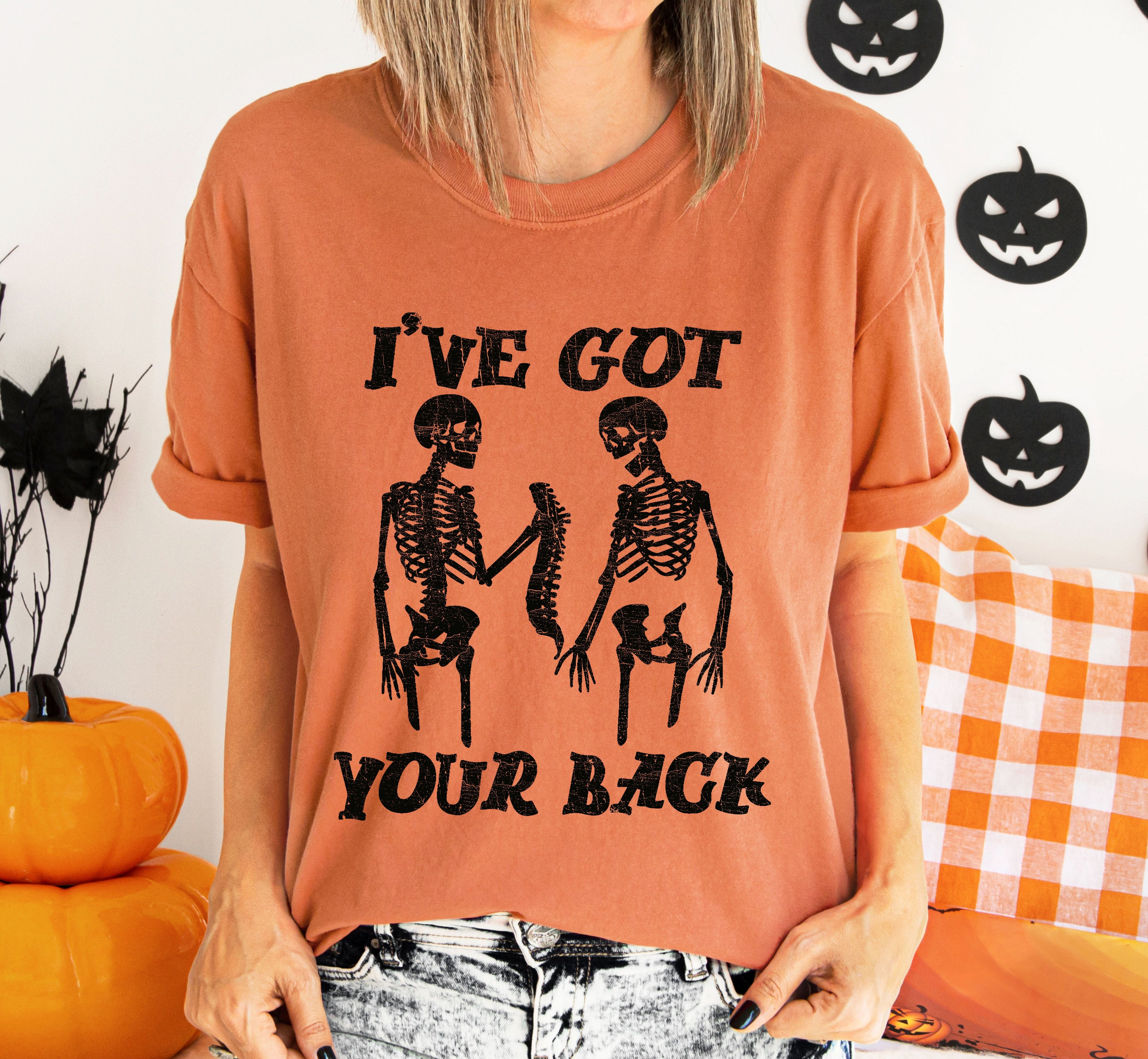 I've Got Your Back Funny Skeleton Retro Vintage Inspired Edition Comfort Colors Tee
