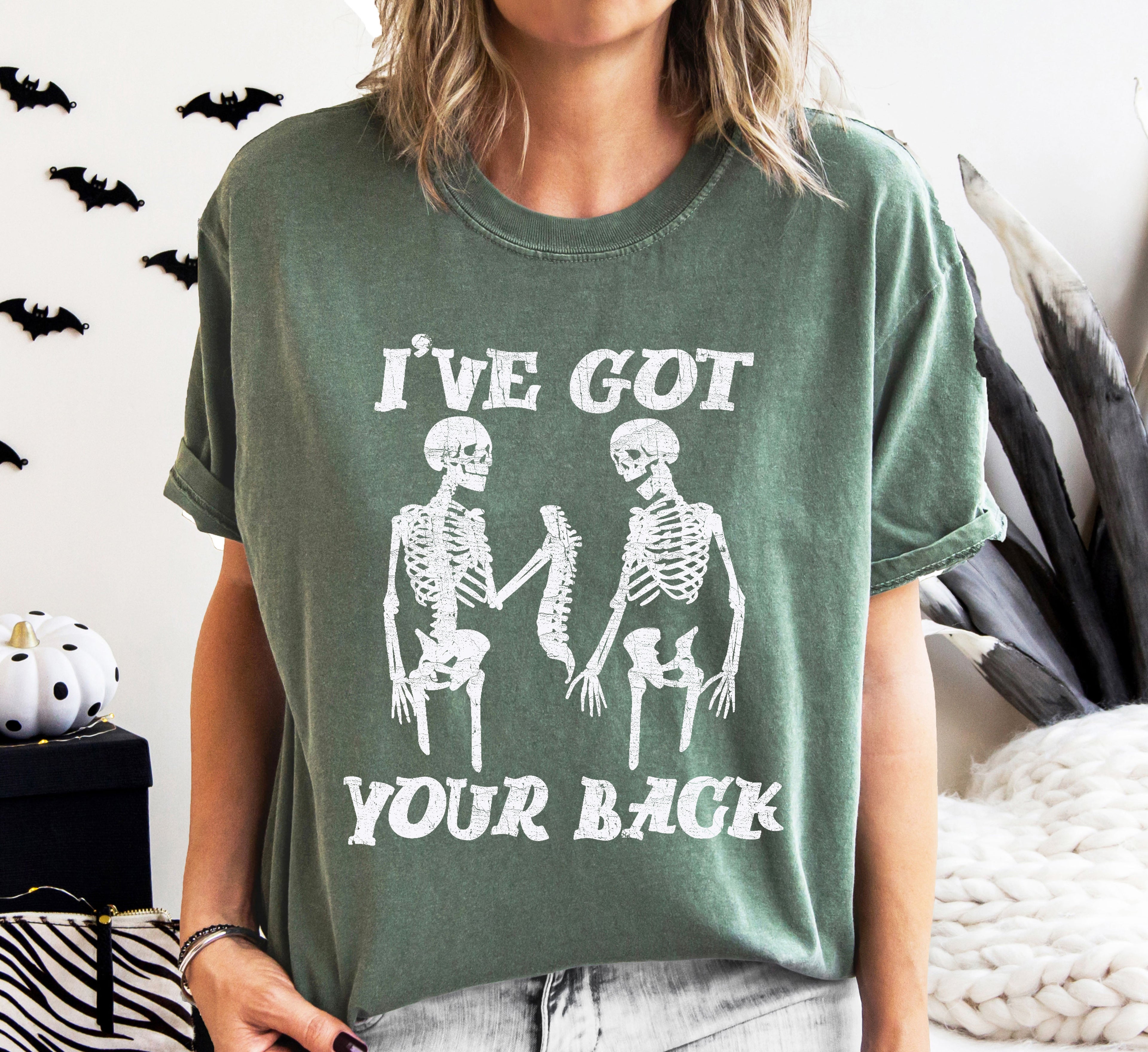 I've Got Your Back Funny Skeleton Retro Vintage Inspired Edition Comfort Colors Tee
