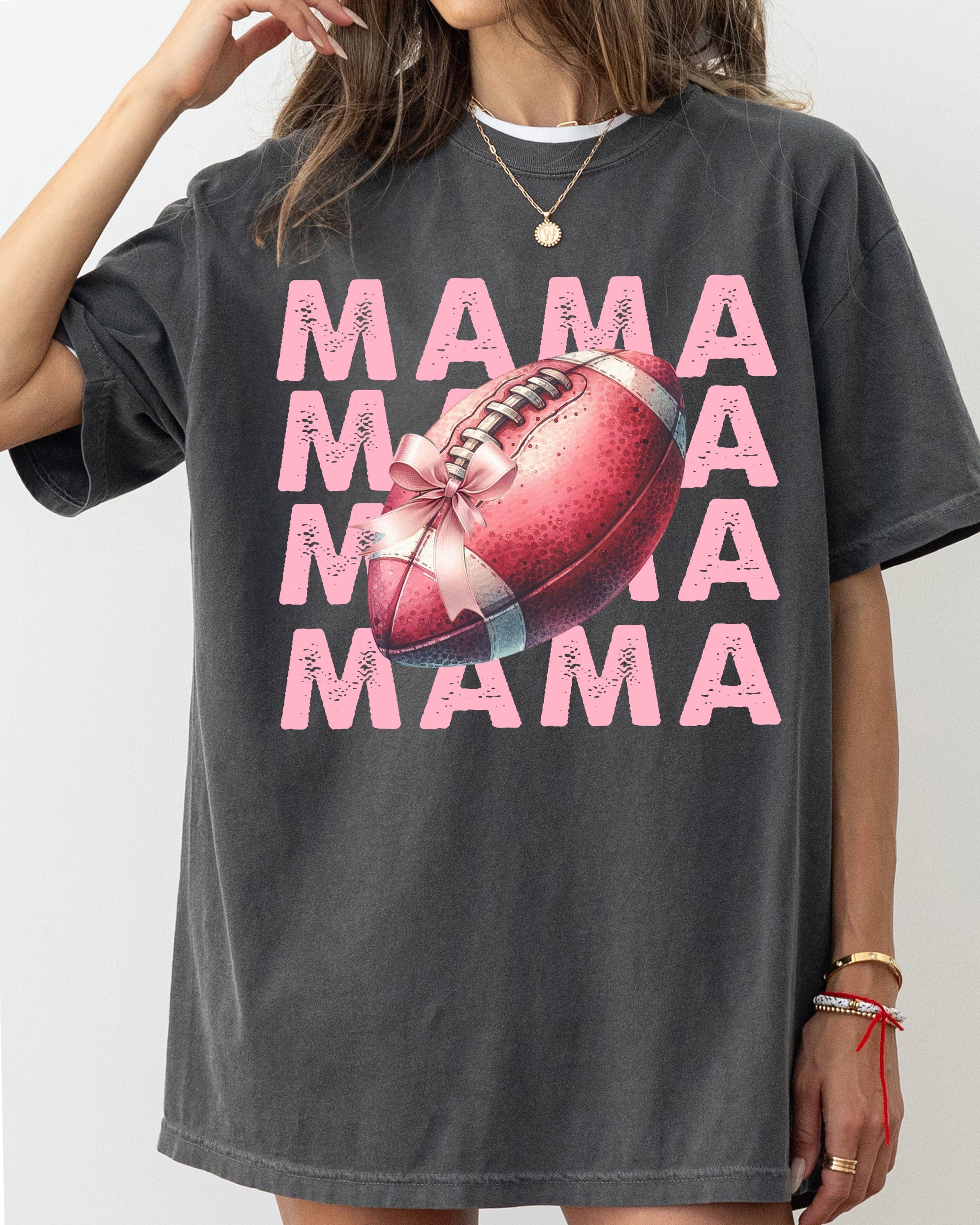 Mama Football Vintage Ghost Western Witch Aesthetic Meme Halloween Costume Comfort Colors Tee
