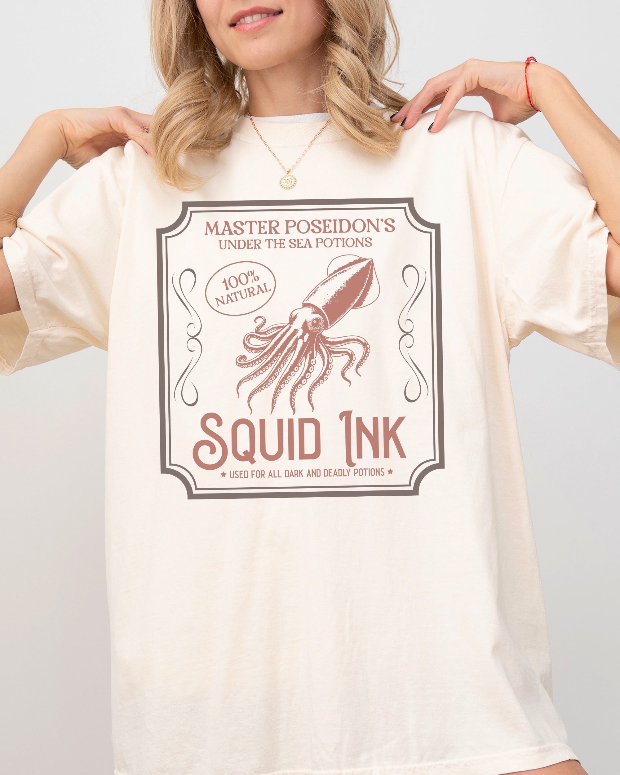 Squid Ink Vintage Western Witch Aesthetic Meme Halloween Costume Comfort Colors Tee
