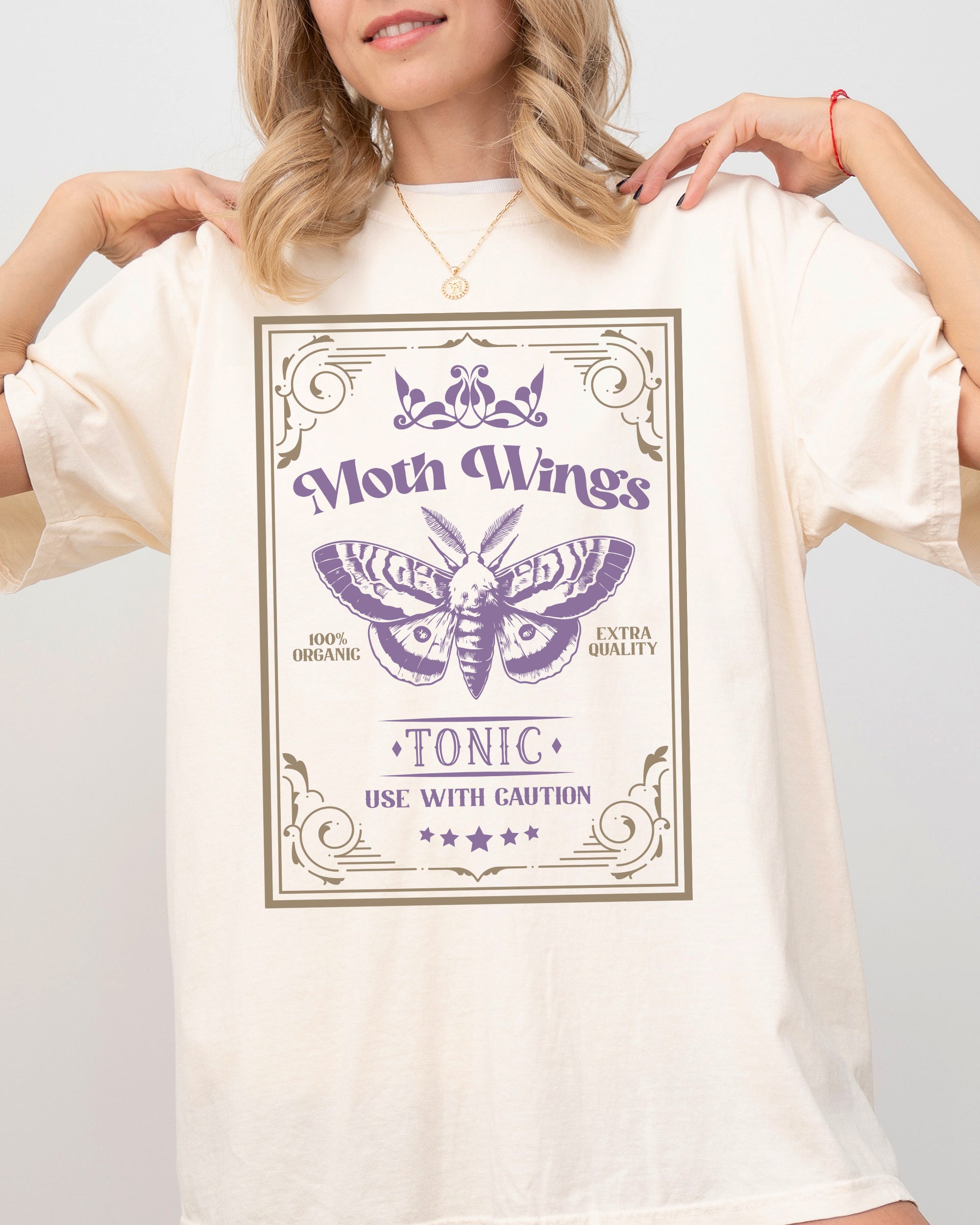 Moth Wings Vintage Western Witch Aesthetic Meme Halloween Costume Comfort Colors Tee