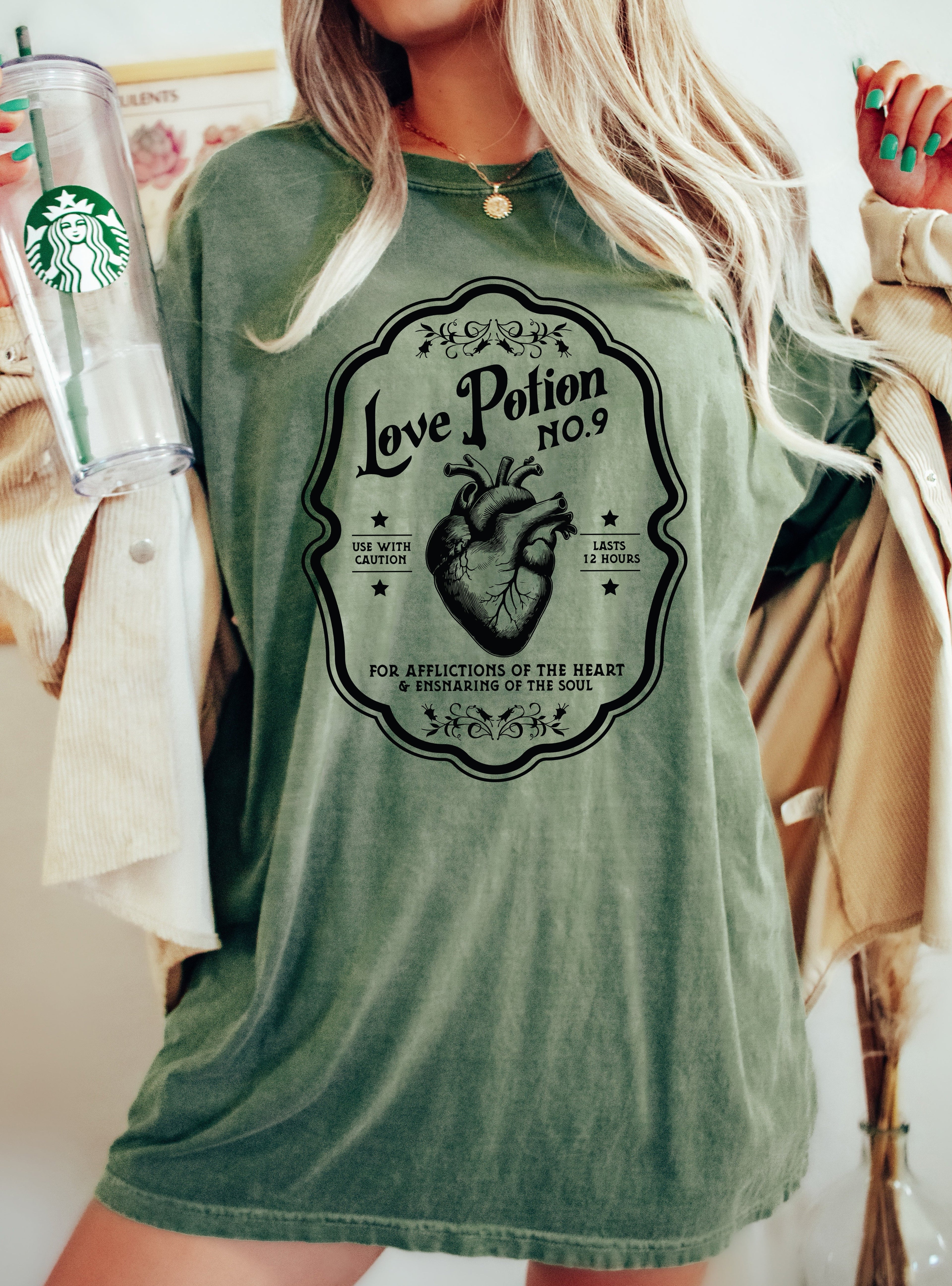 Love Potion Vintage Western Witch Meme Halloween Costume Limited Edition Comfort Colors Tee