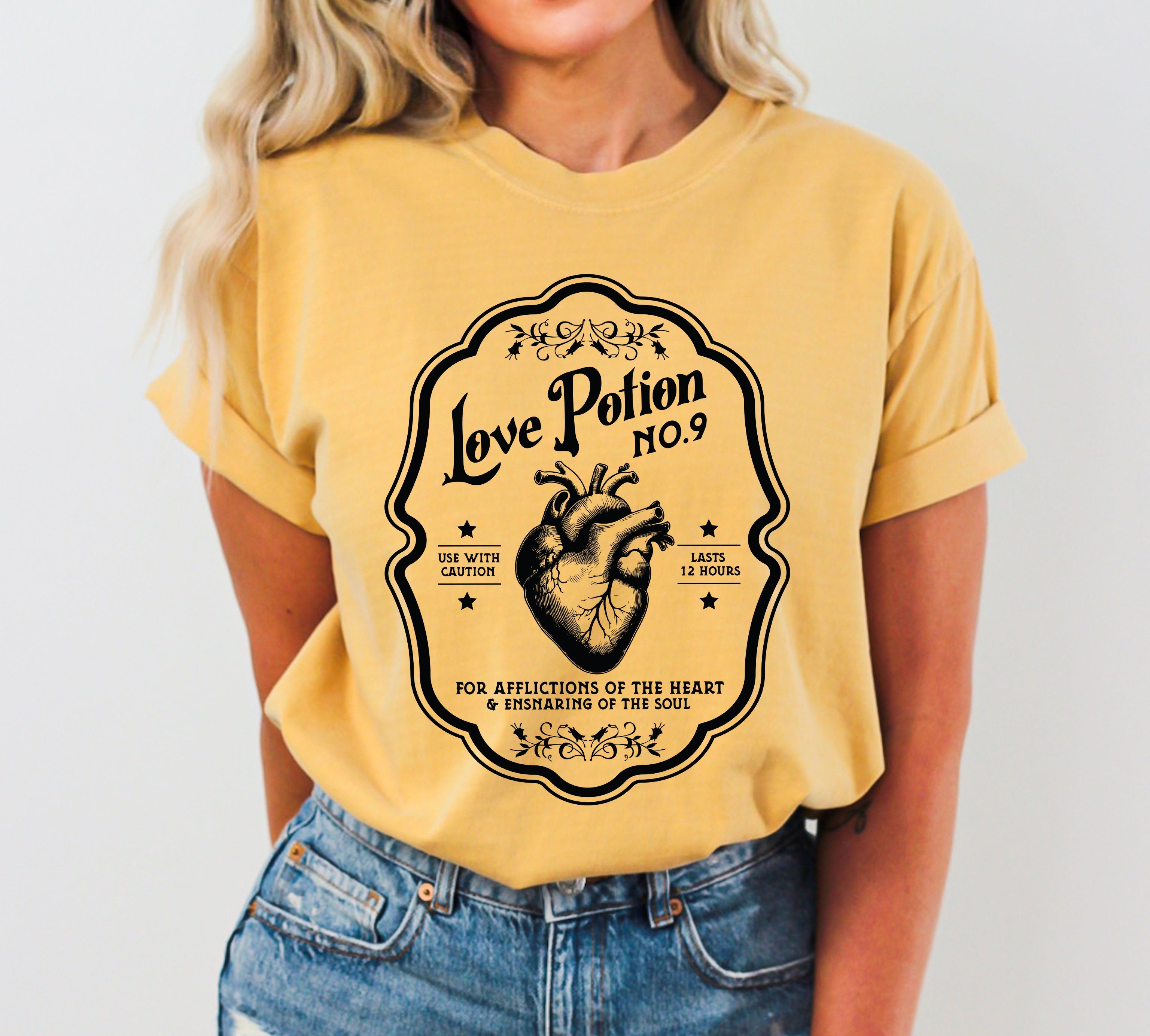Love Potion Vintage Western Witch Meme Halloween Costume Limited Edition Comfort Colors Tee