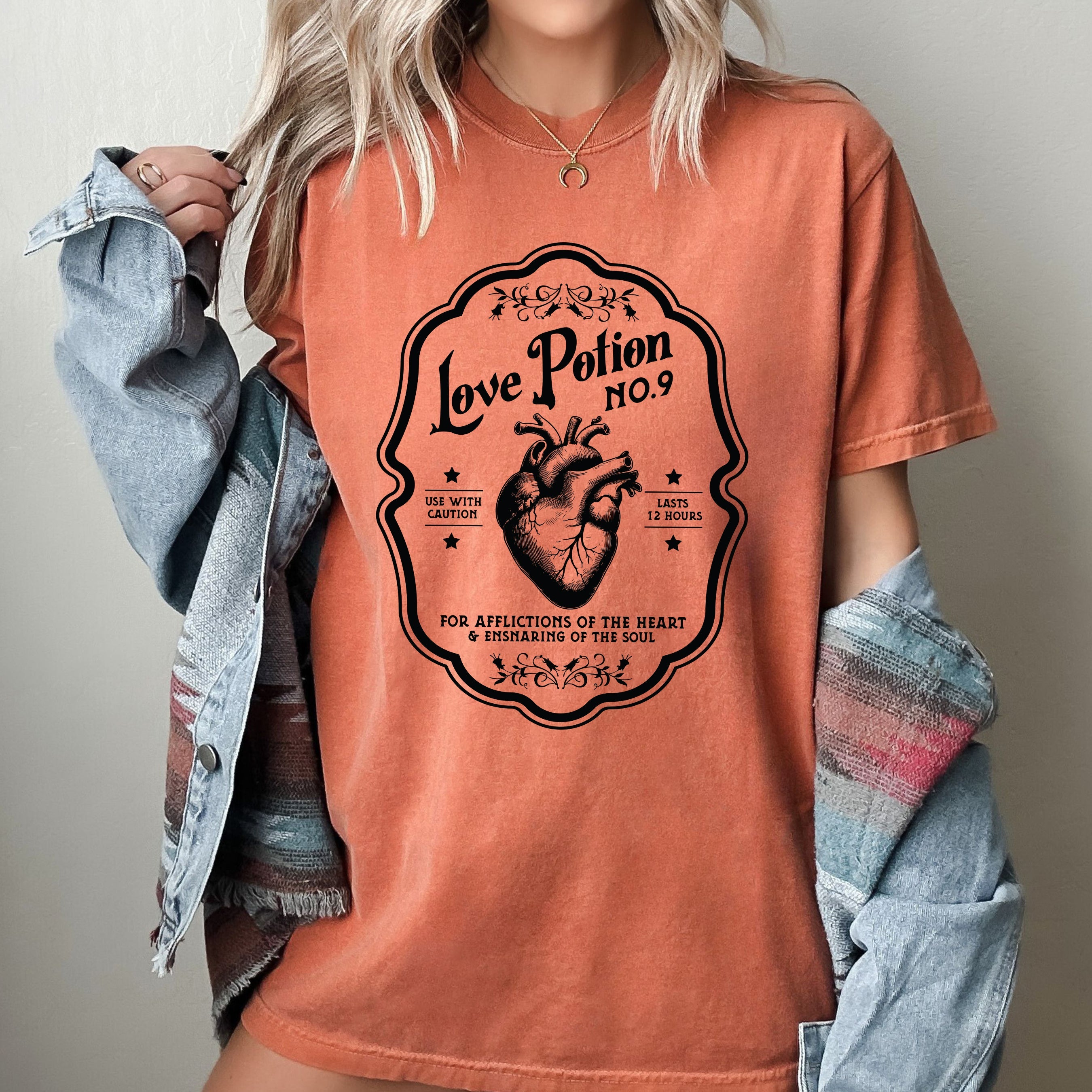 Love Potion Vintage Western Witch Meme Halloween Costume Limited Edition Comfort Colors Tee
