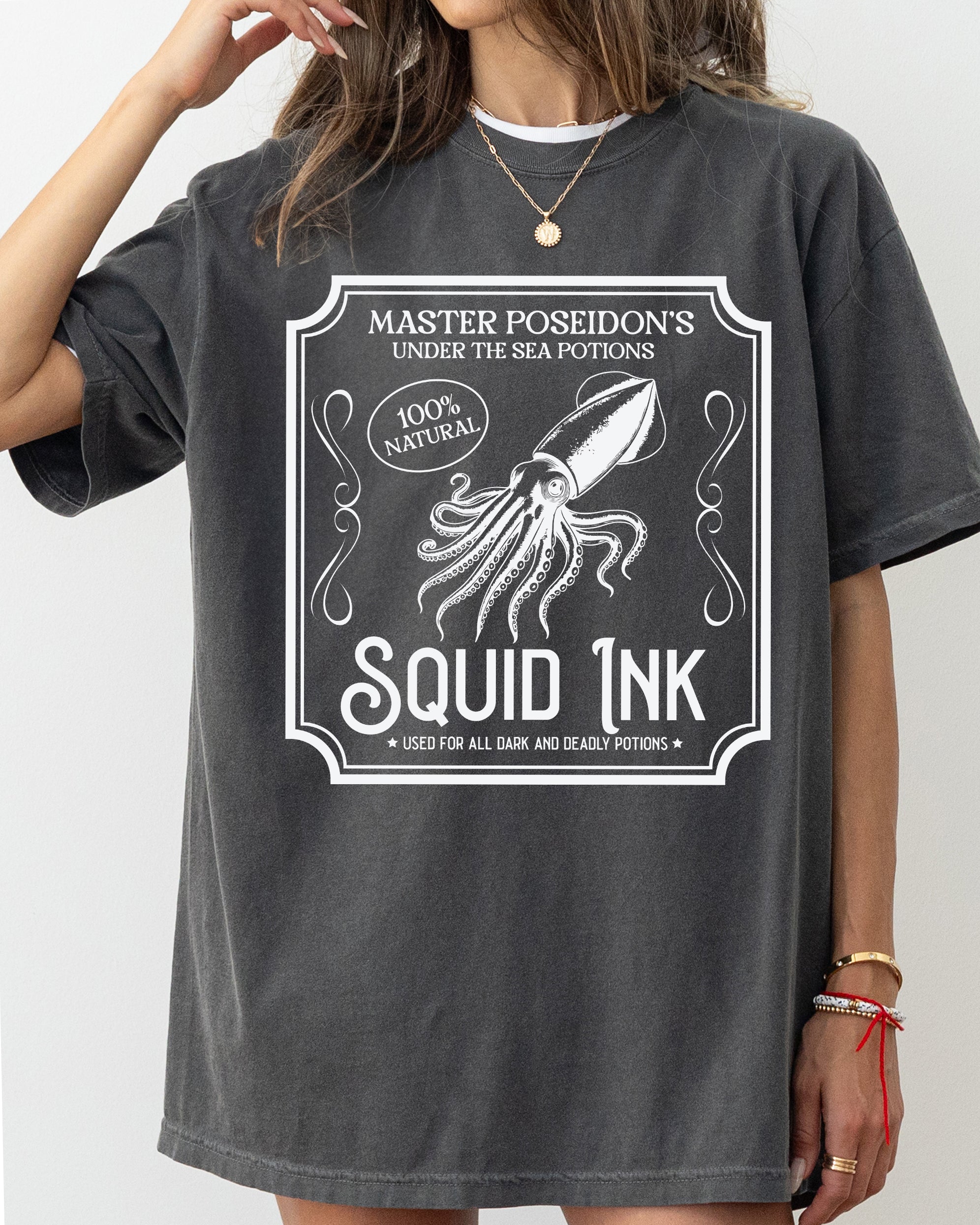 Squid Ink Vintage Western Witch Aesthetic Meme Halloween Costume Comfort Colors Tee