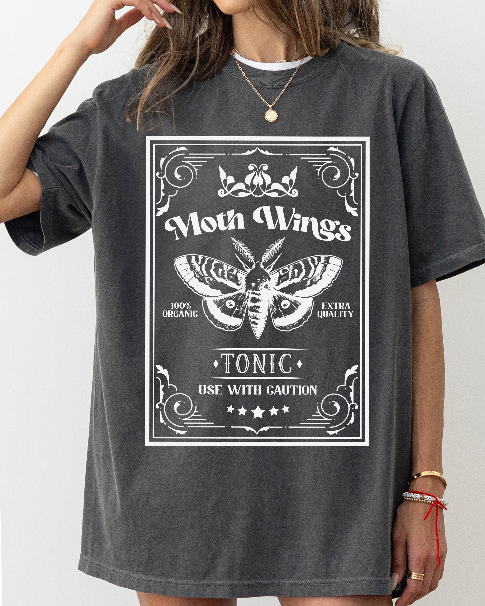 Moth Wings Vintage Western Witch Aesthetic Meme Halloween Costume Comfort Colors Tee