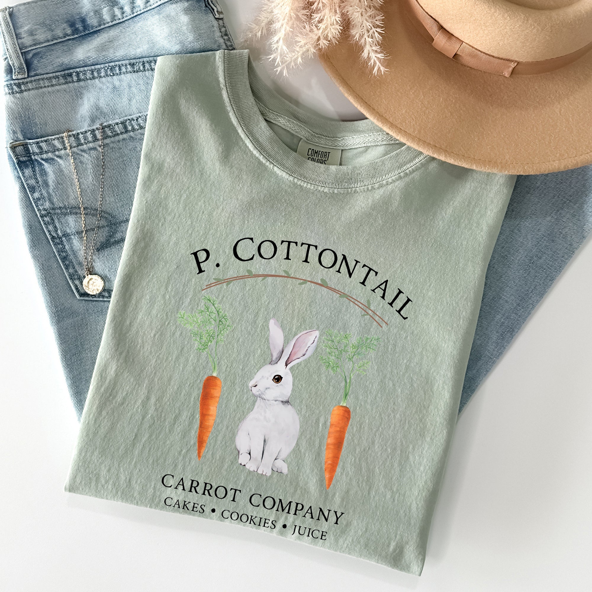 Peter Cottontail Carrot Company, Retro Farm Sign, Easter Vintage Edition Comfort Colors Tee