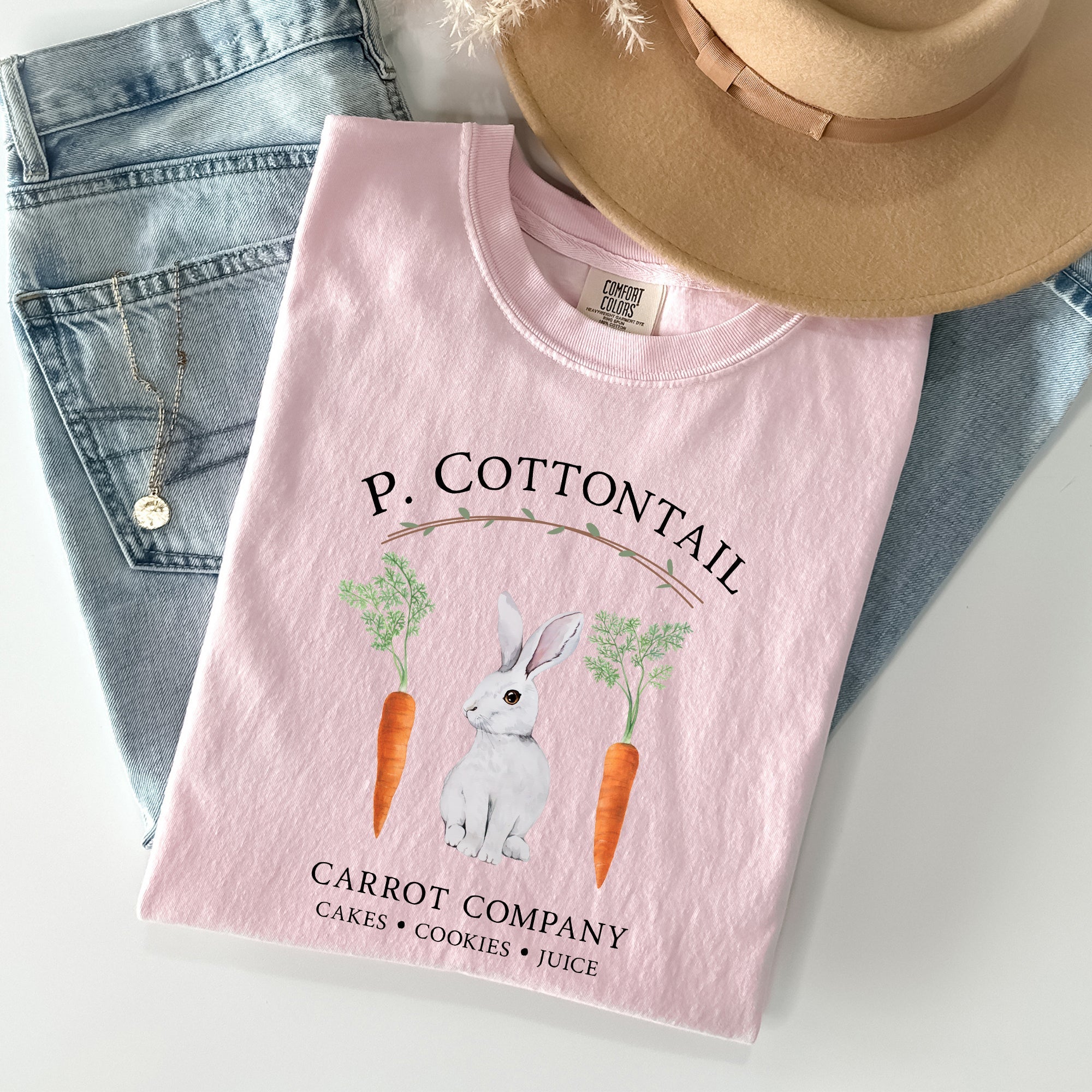 Peter Cottontail Carrot Company, Retro Farm Sign, Easter Vintage Edition Comfort Colors Tee