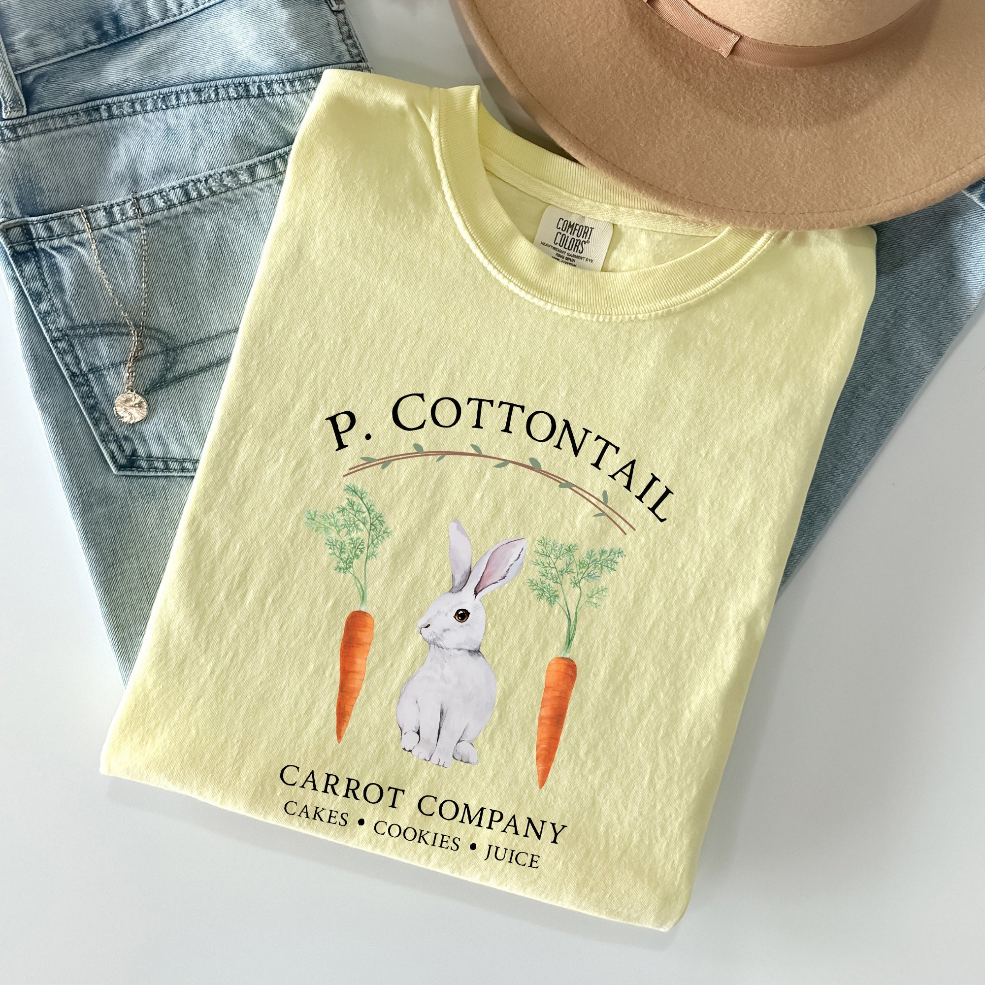 Peter Cottontail Carrot Company, Retro Farm Sign, Easter Vintage Edition Comfort Colors Tee