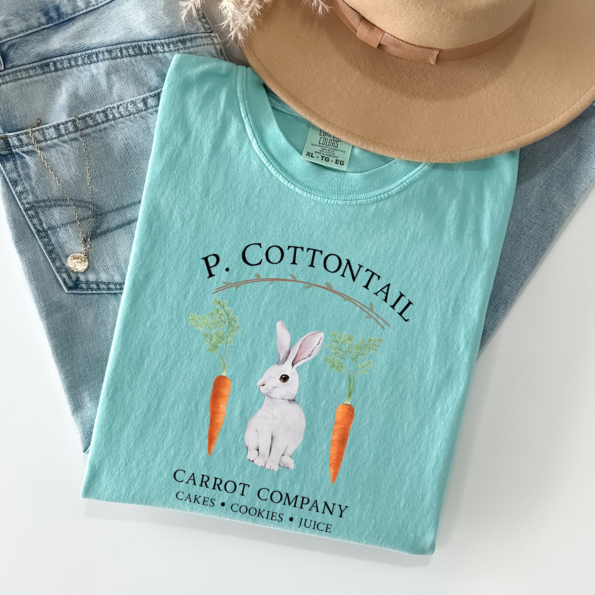 Peter Cottontail Carrot Company, Retro Farm Sign, Easter Vintage Edition Comfort Colors Tee