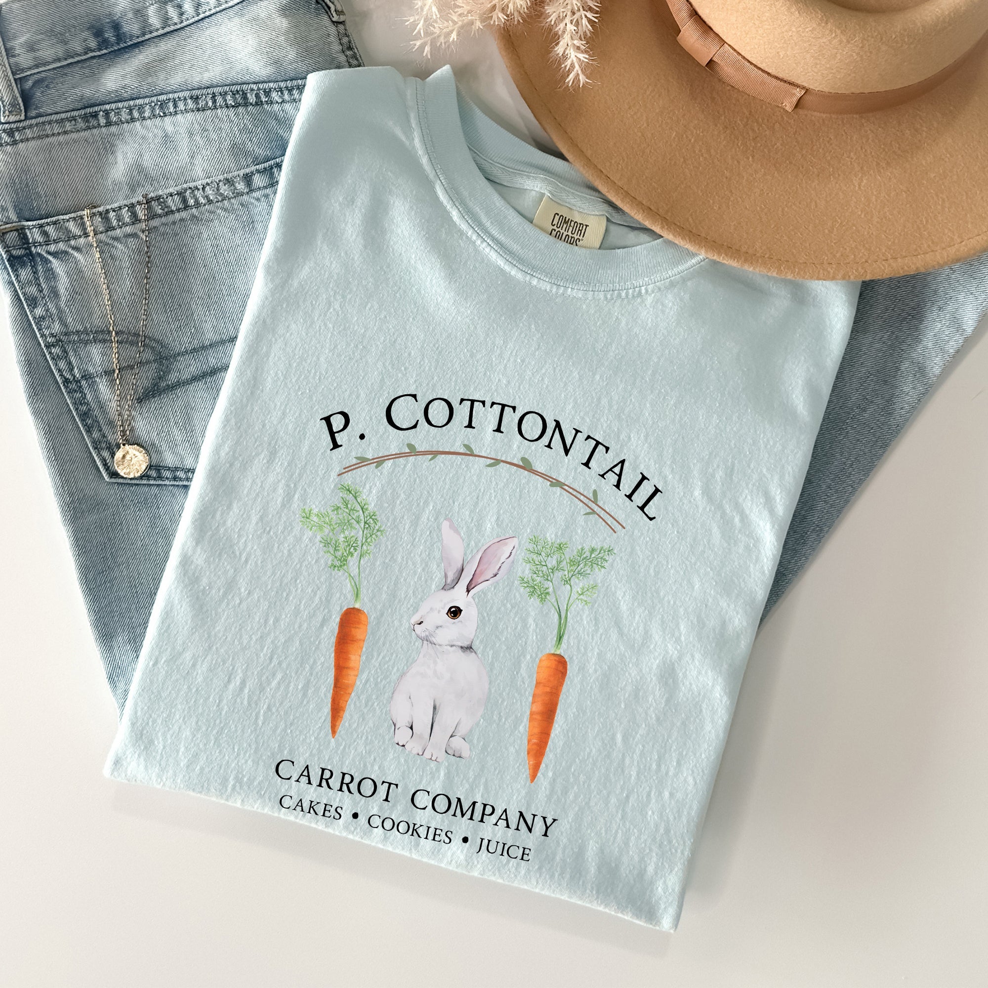 Peter Cottontail Carrot Company, Retro Farm Sign, Easter Vintage Edition Comfort Colors Tee