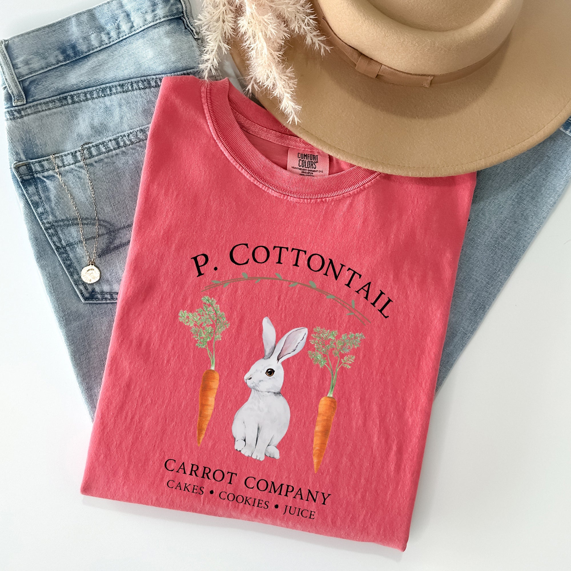 Peter Cottontail Carrot Company, Retro Farm Sign, Easter Vintage Edition Comfort Colors Tee