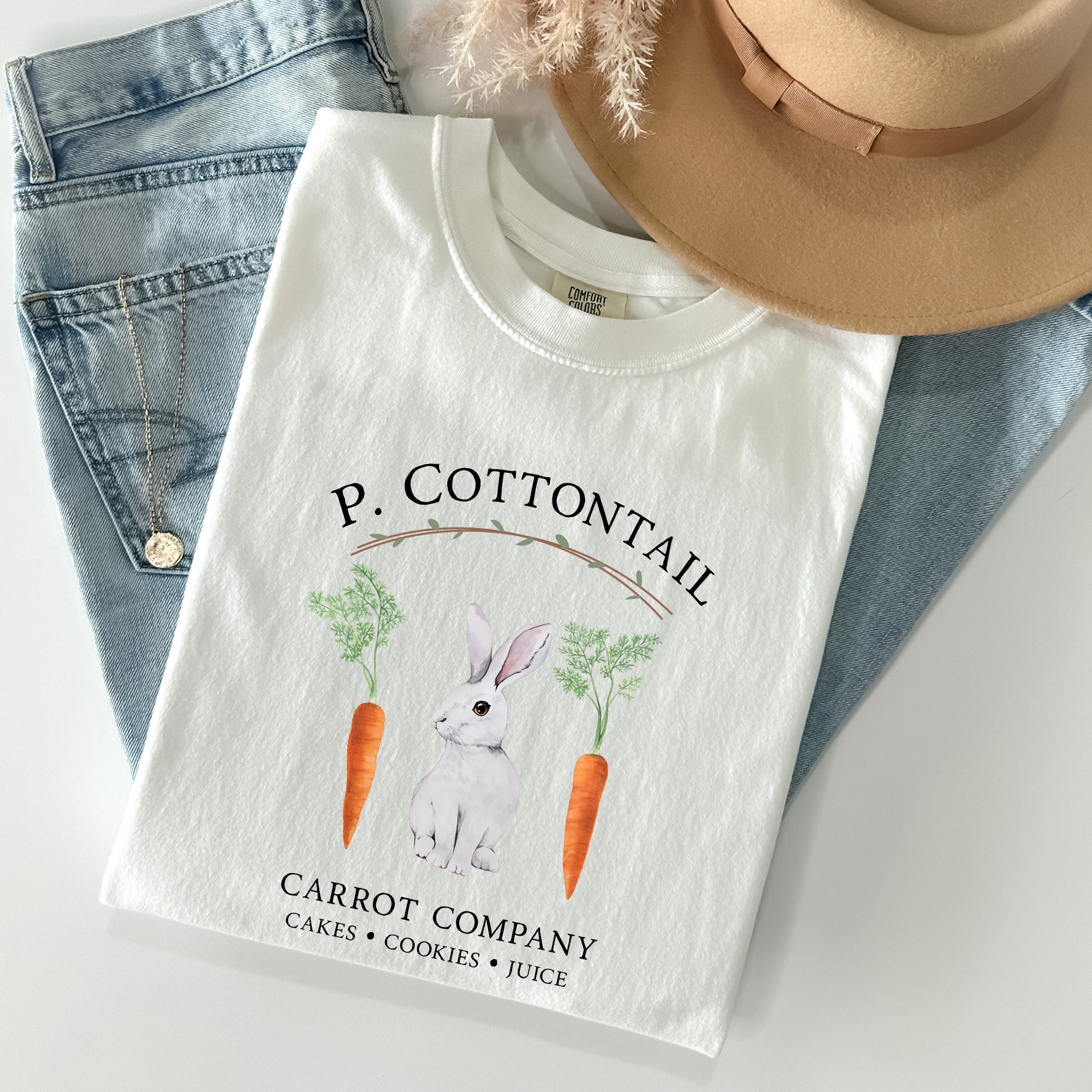 Peter Cottontail Carrot Company, Retro Farm Sign, Easter Vintage Edition Comfort Colors Tee