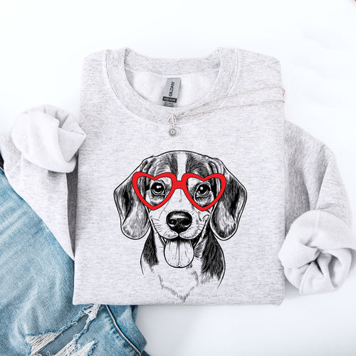 Beagle Valentine Beagle Lover Dog Lovers Pet Owner Beagle Breed Enthusiast Sweatshirt