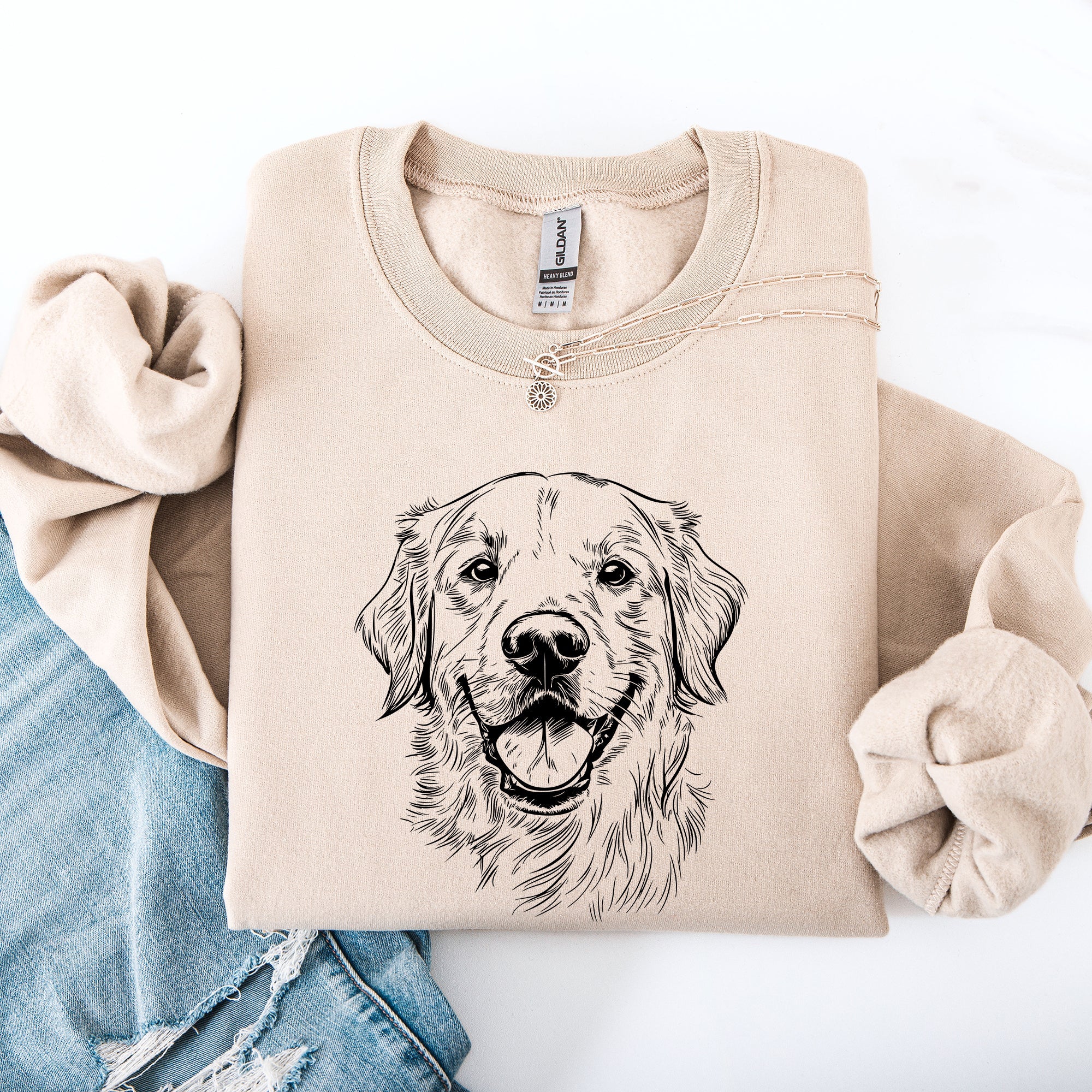 Golden Retriever Forever Loyal Companion Design For Proud Dog Owner Everyday Wear Sweatshirt